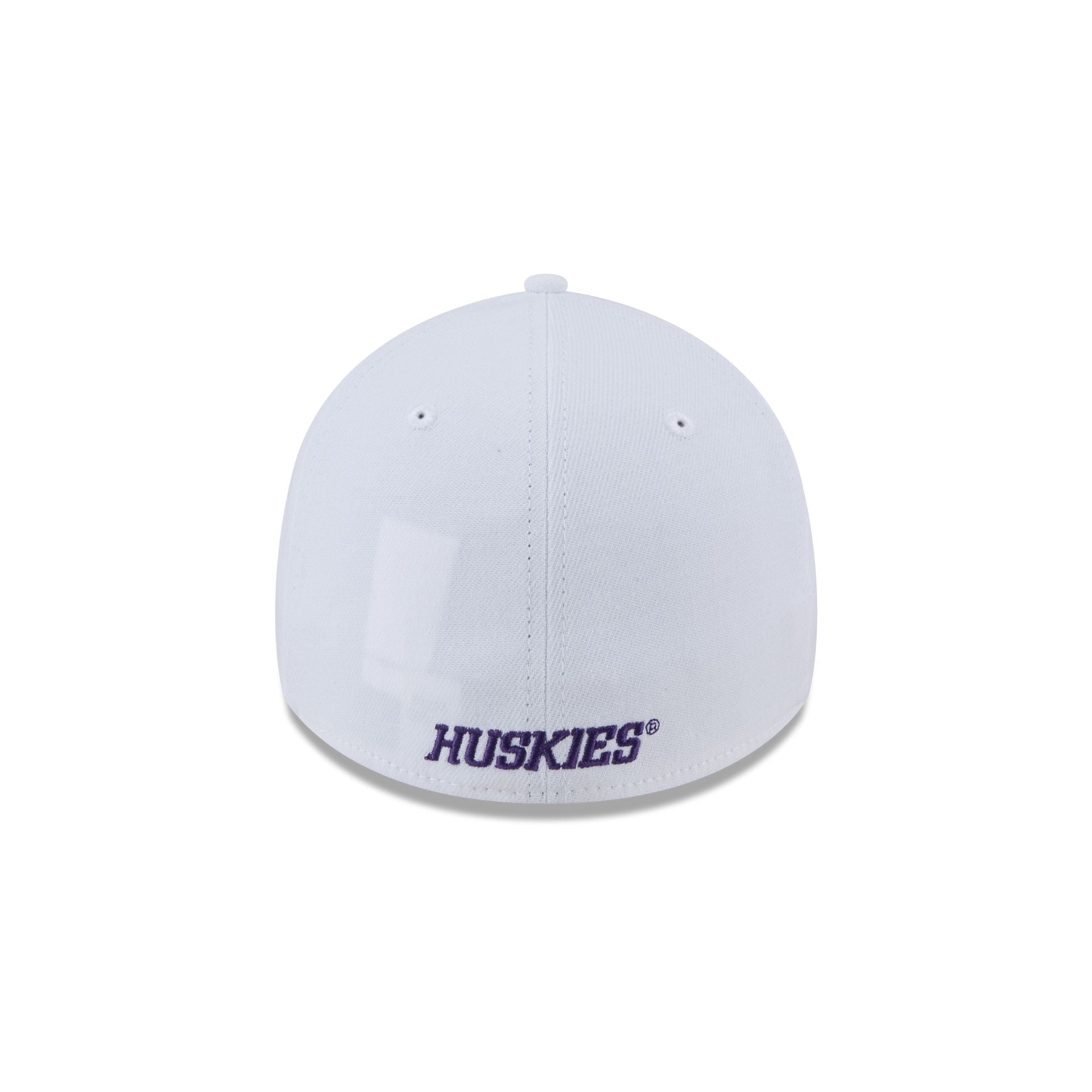 Washington Huskies Optic White 39THIRTY Stretch Fit Hat - Image 4
