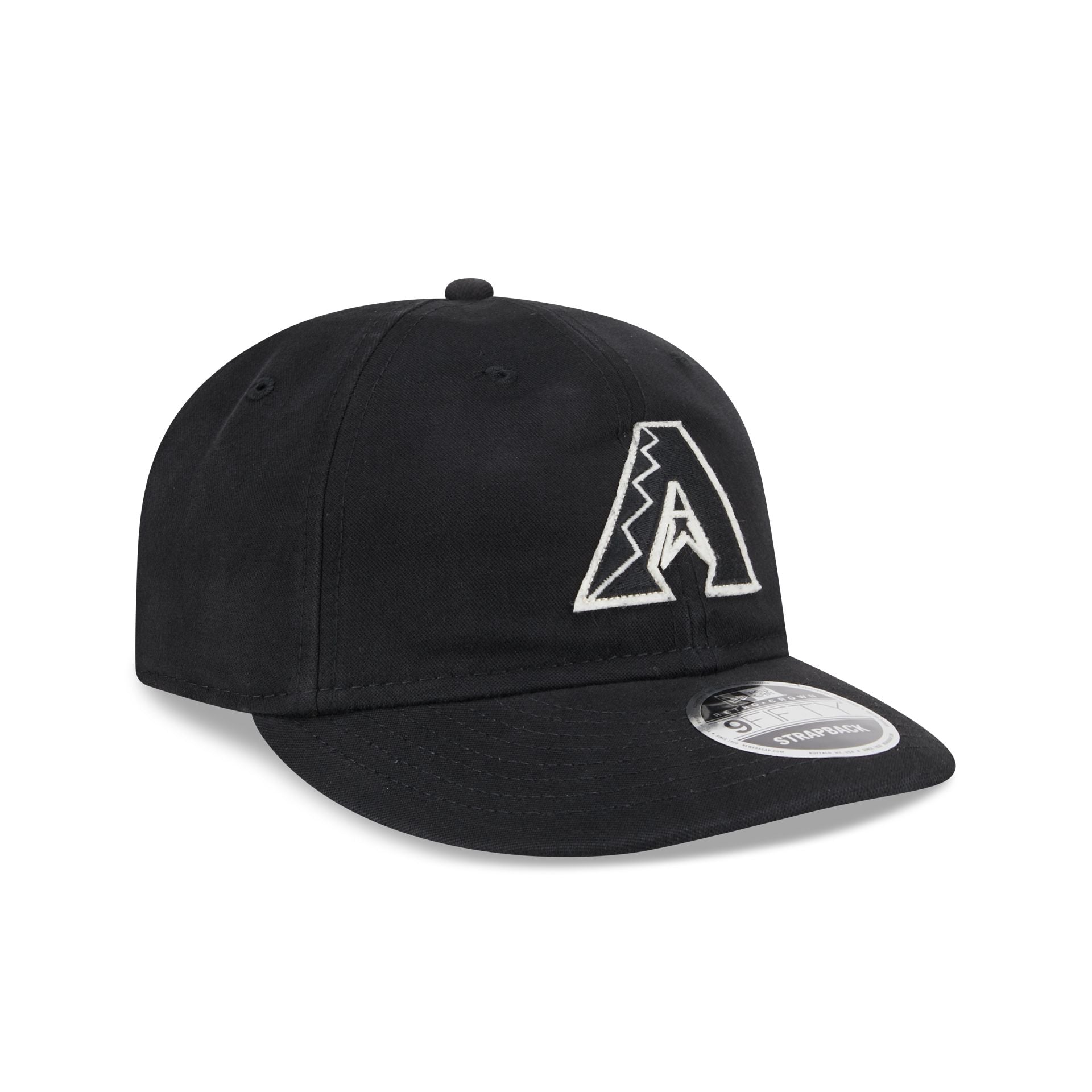 Arizona Diamondbacks Canvas Felt Retro Crown 9FIFTY Strapback Hat - Image 3