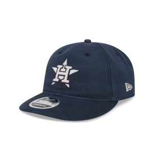 Houston Astros Canvas Felt Retro Crown 9FIFTY Strapback Hat