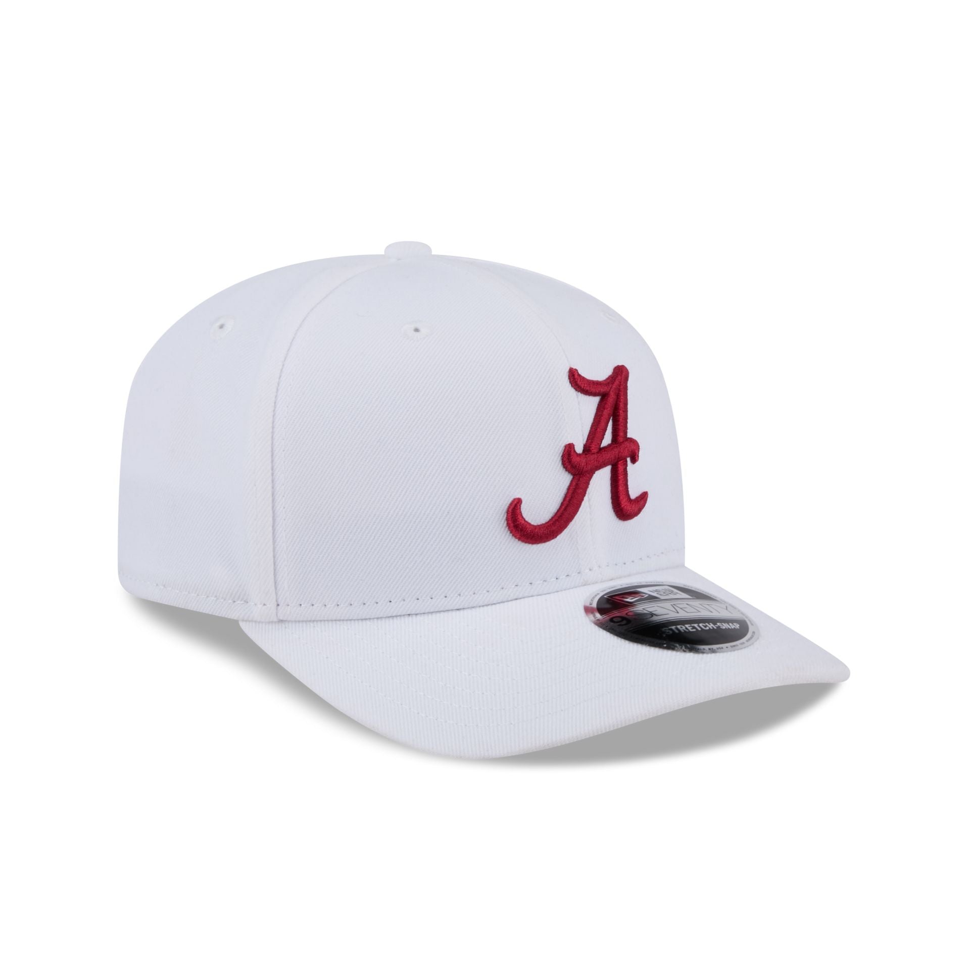 Alabama Crimson Tide Basic White 9SEVENTY Stretch-Snap Hat - Image 3