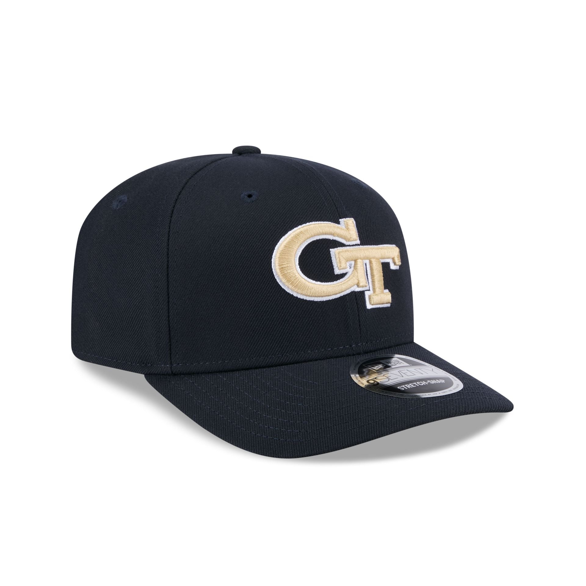 Georgia Tech Yellow Jackets Basic 9SEVENTY Stretch-Snap Hat - Image 3
