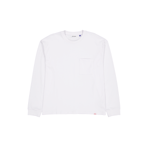 Aurora Optic White Long Sleeve Pocket T-Shirt