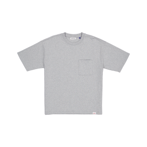 New Era Branded Alden Heavyweight Heather Gray Pocket T-Shirt