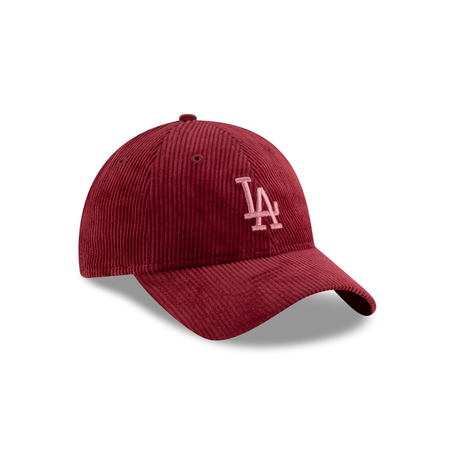 Los Angeles Dodgers Women's Red Velvet Cord 9TWENTY Adjustable Hat - Image 3
