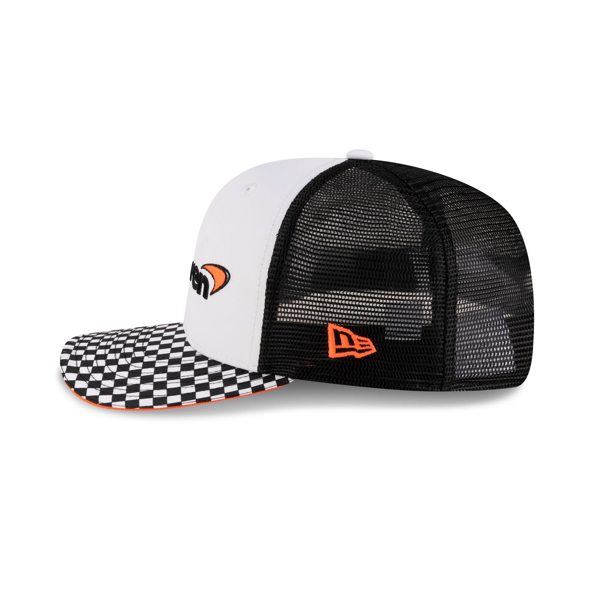 McLaren Formula 1 Team Checkered Visor 9FIFTY Pre-Curve Snapback Hat - Image 4