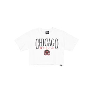 Chicago Bulls Throwback Prep Women's Cropped T-Shirt