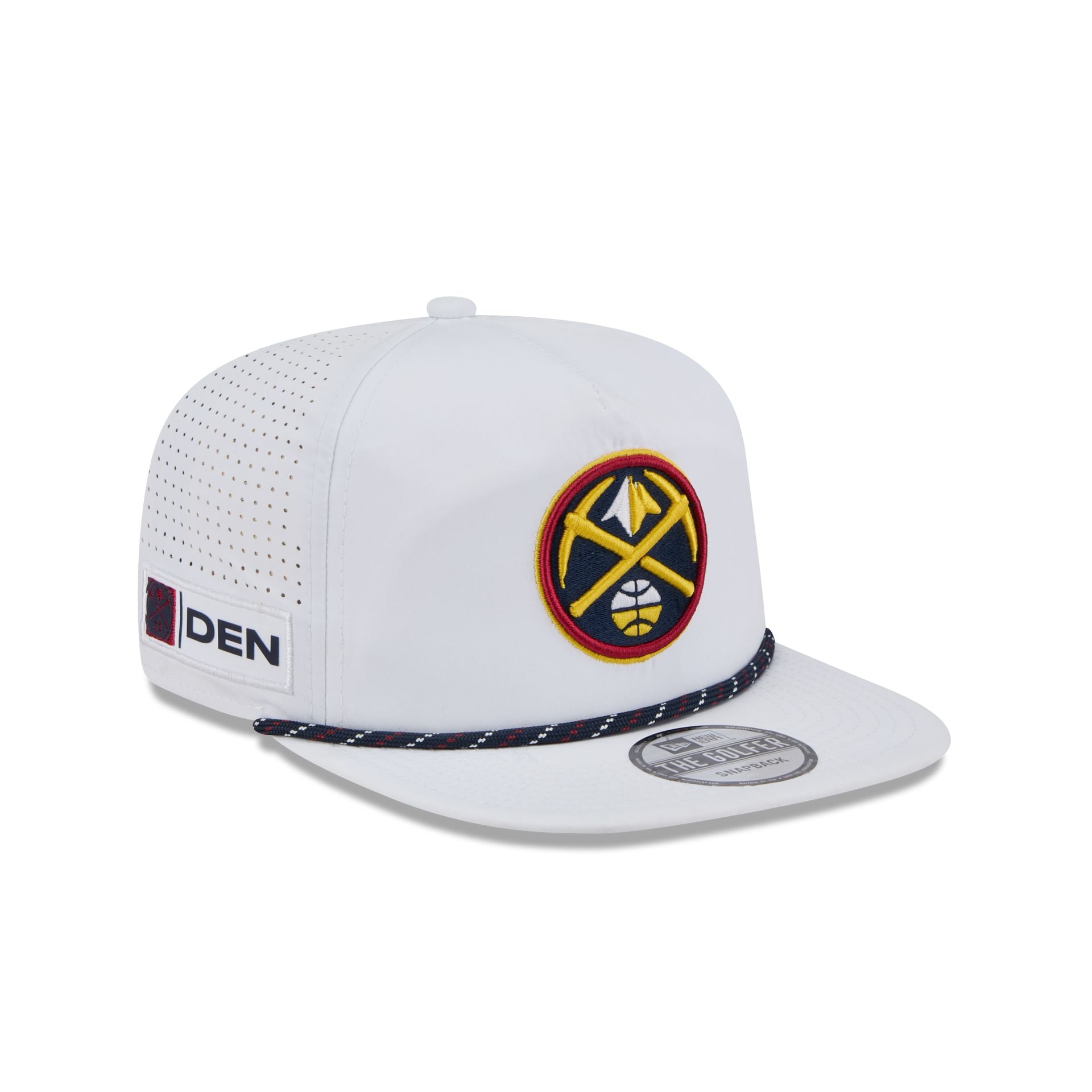 Denver Nuggets Optic White Performance Rope Golfer Hat - Image 3