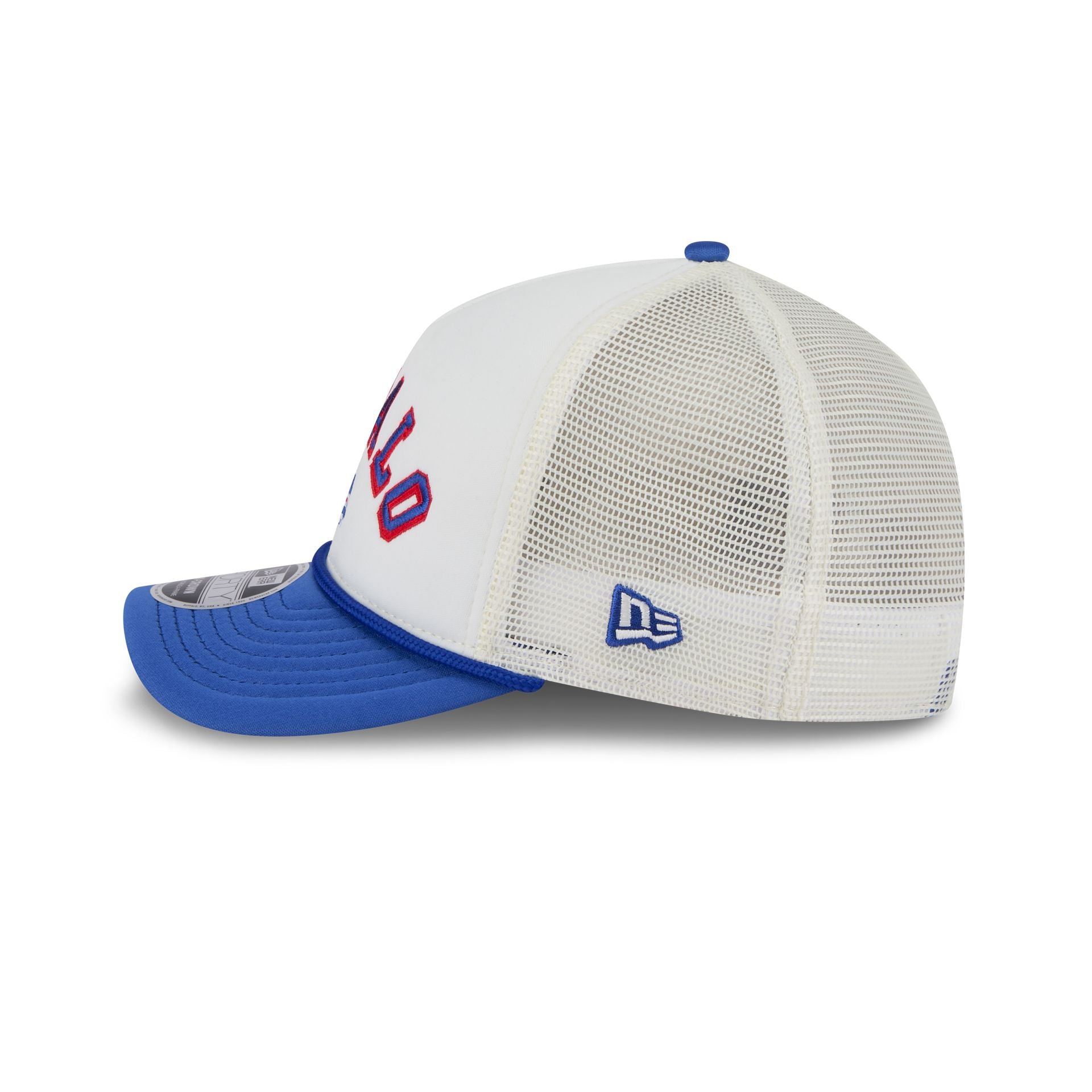 Buffalo Bills Chrome Arch 9FORTY M-Crown A-Frame Trucker Hat - Image 4