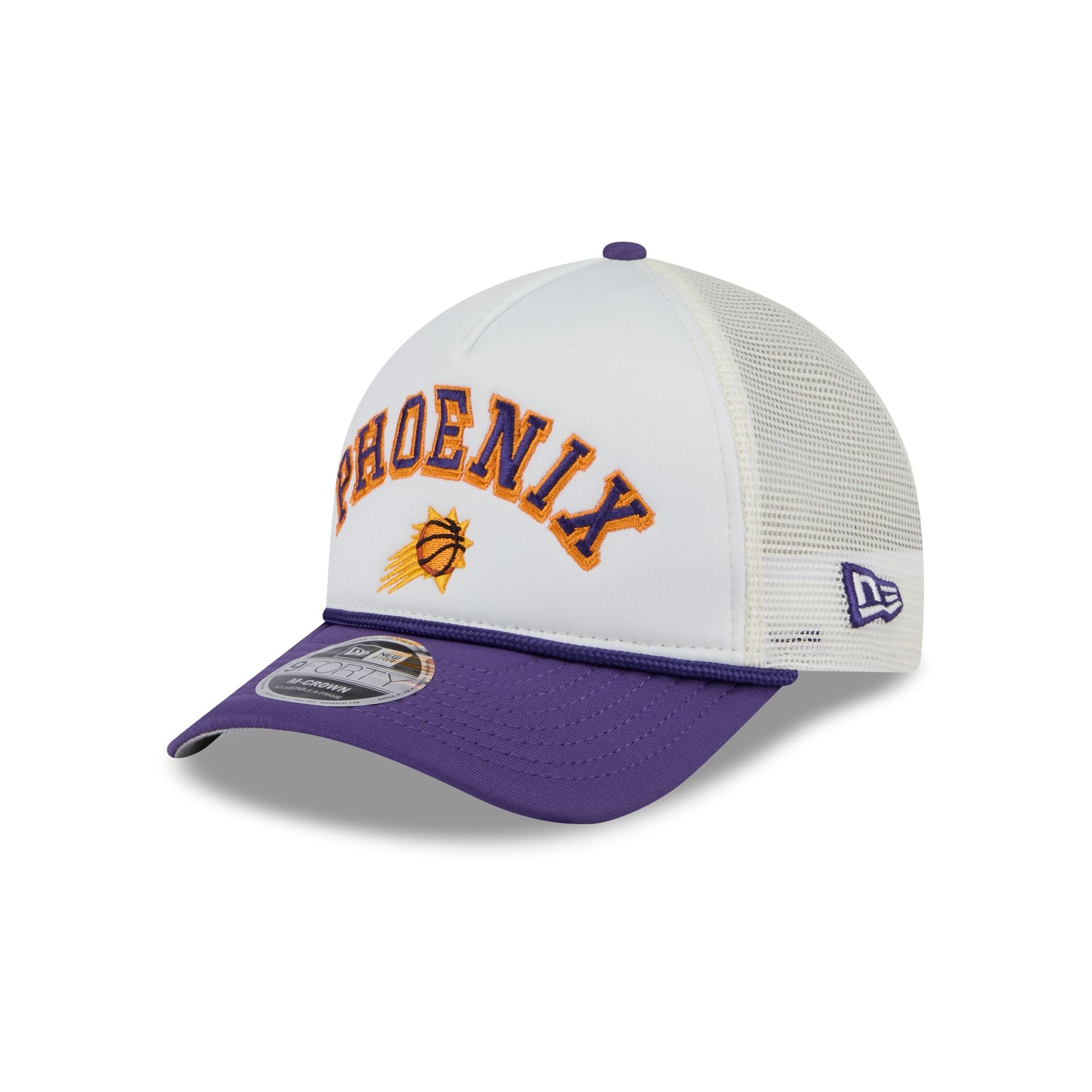 Phoenix Suns Chrome Arch 9FORTY M-Crown A-Frame Trucker Hat