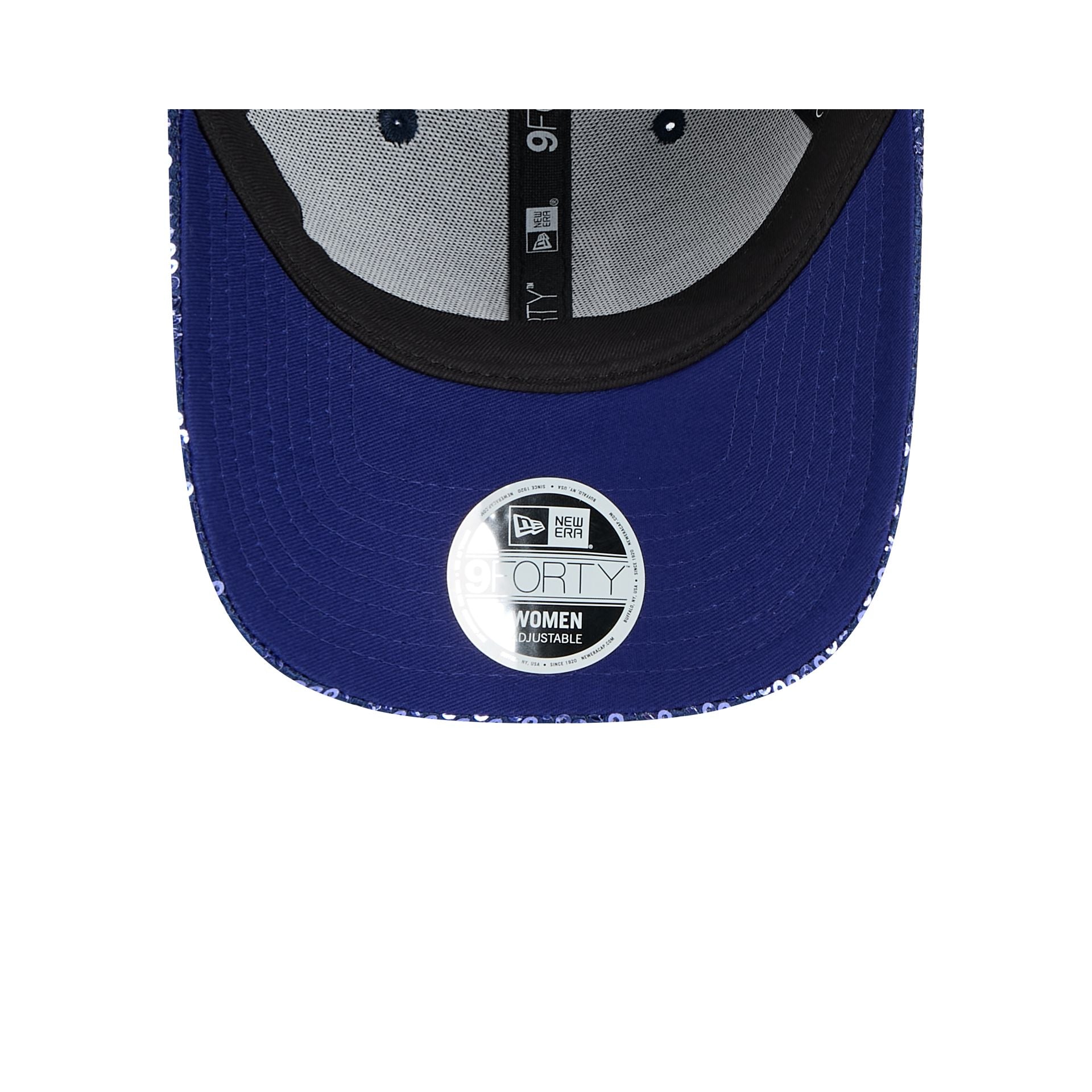Los Angeles Dodgers Sequin Women's 9FORTY Adjustable Hat - Image 7