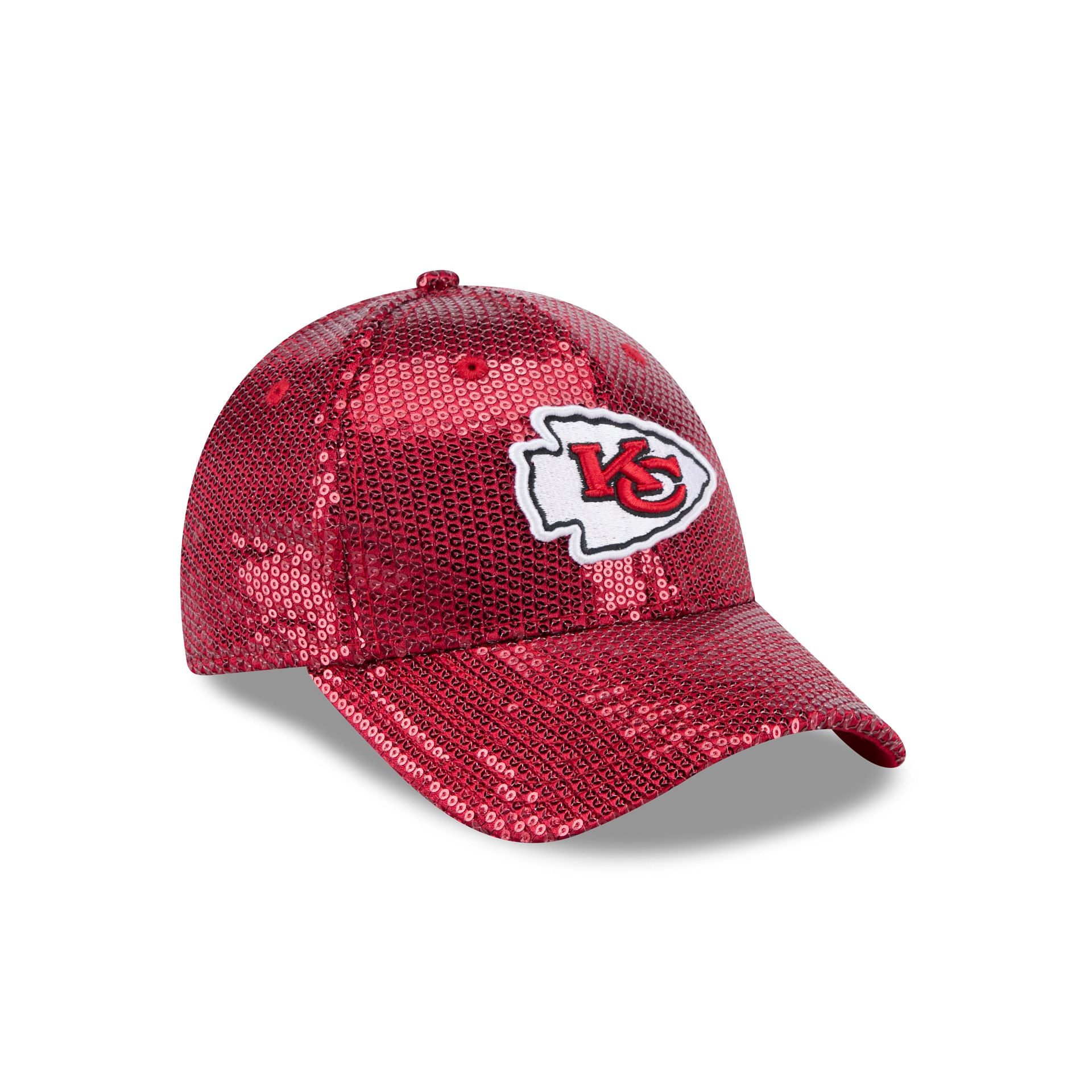 Kansas City Chiefs Sequin Women's 9FORTY Adjustable Hat - Image 3