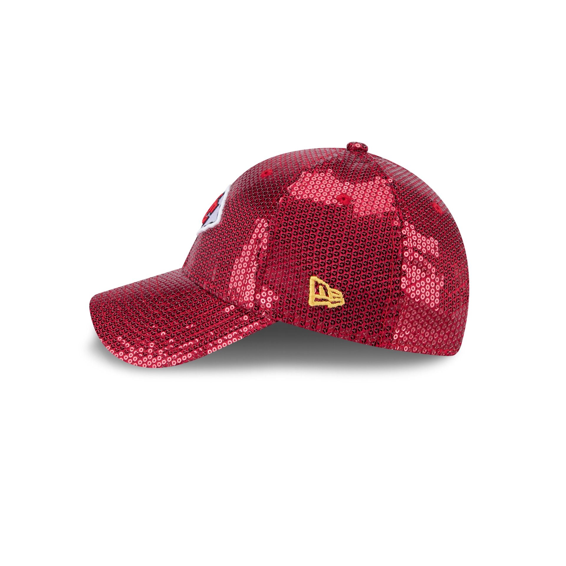 Kansas City Chiefs Sequin Women's 9FORTY Adjustable Hat - Image 4