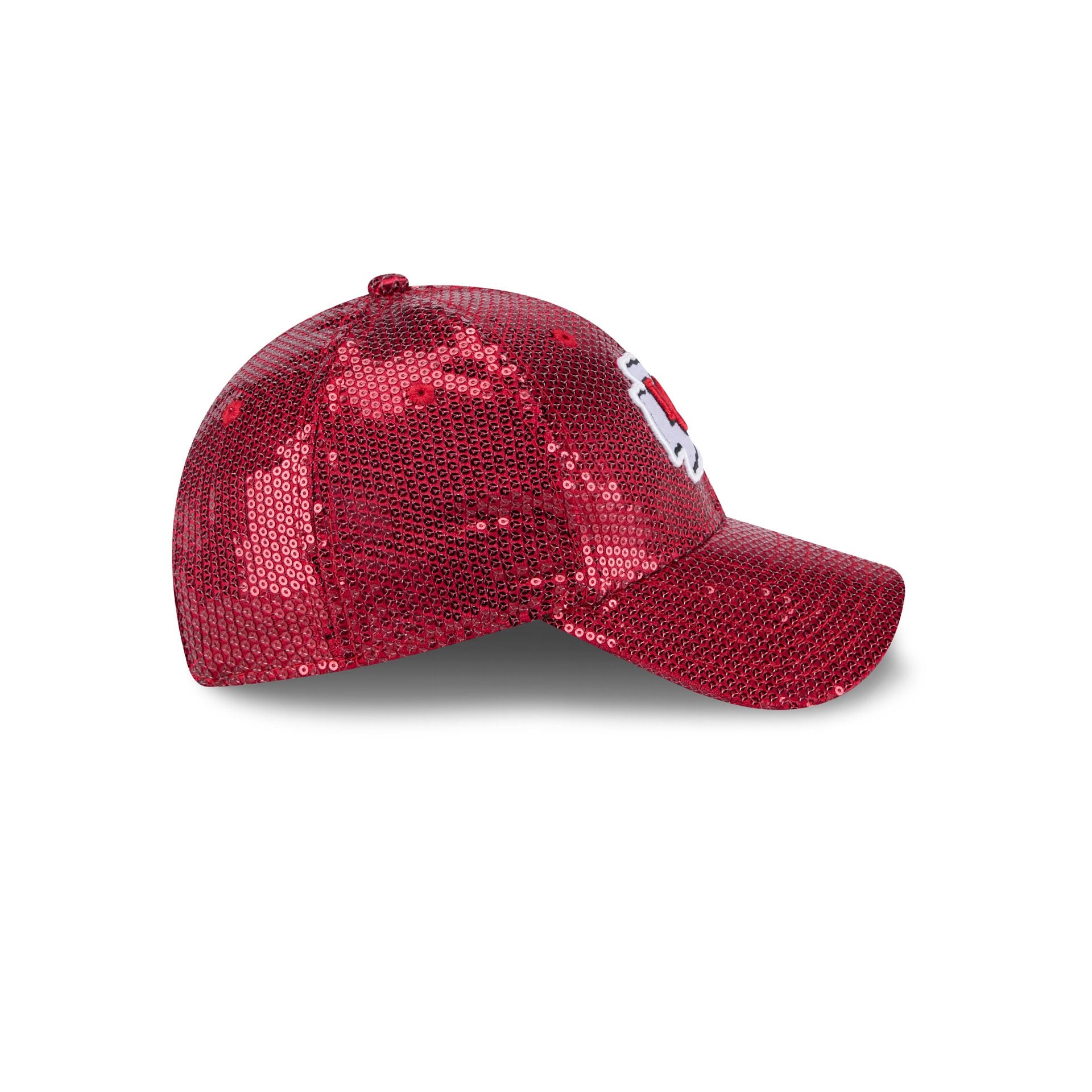Kansas City Chiefs Sequin Women's 9FORTY Adjustable Hat - Image 5