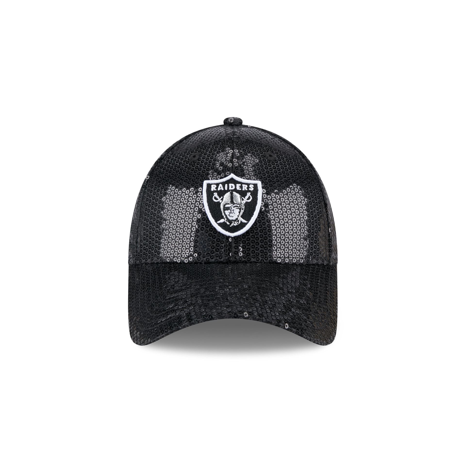 Las Vegas Raiders Sequin Women's 9FORTY Adjustable Hat - Image 2