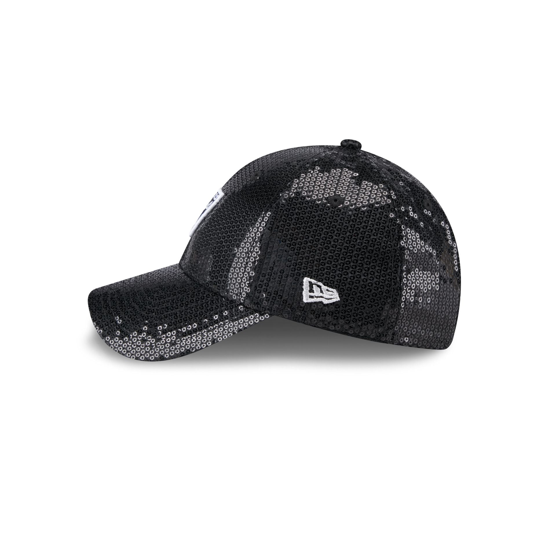Las Vegas Raiders Sequin Women's 9FORTY Adjustable Hat - Image 4