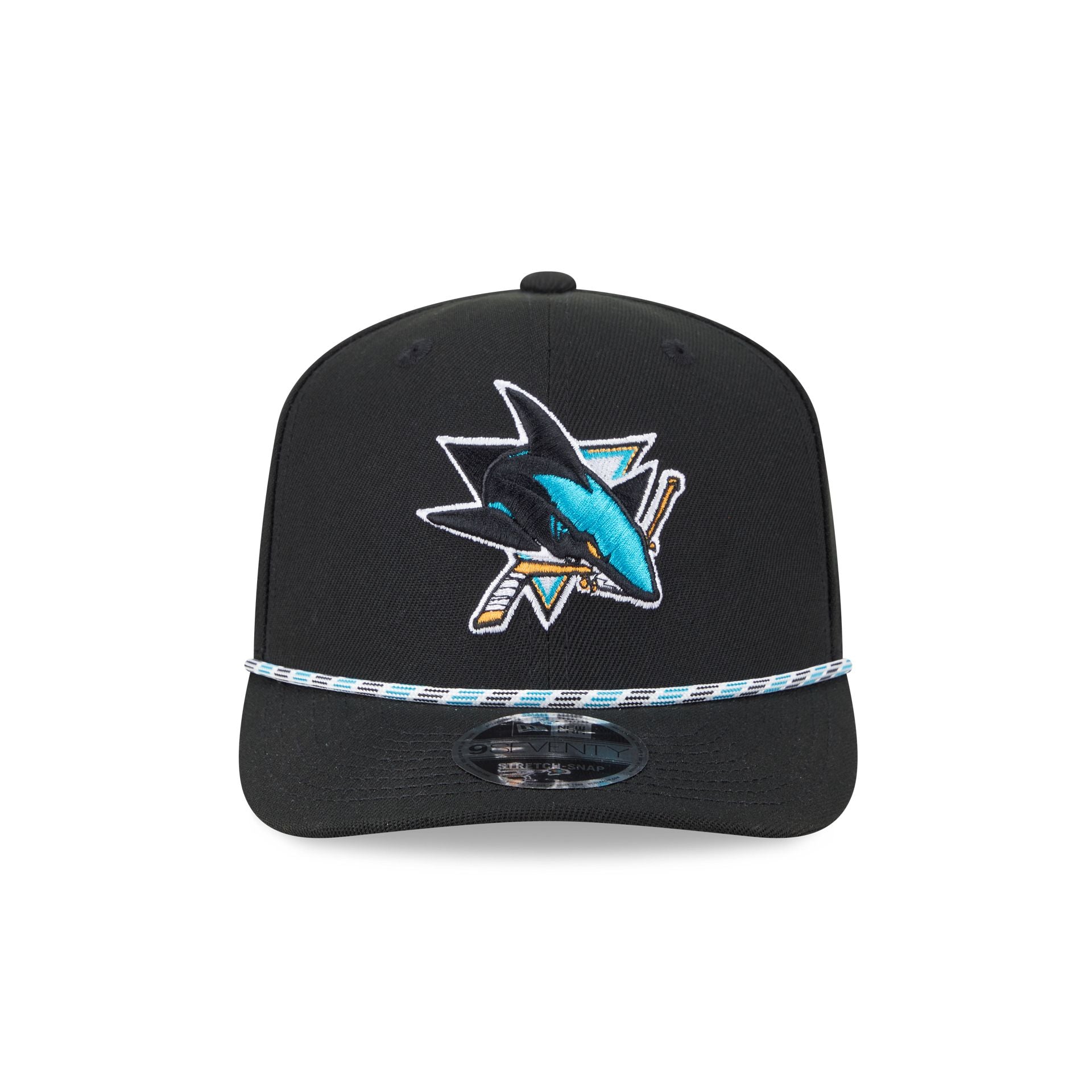San Jose Sharks Multicolor Rope 9SEVENTY Stretch-Snap Hat - Image 2