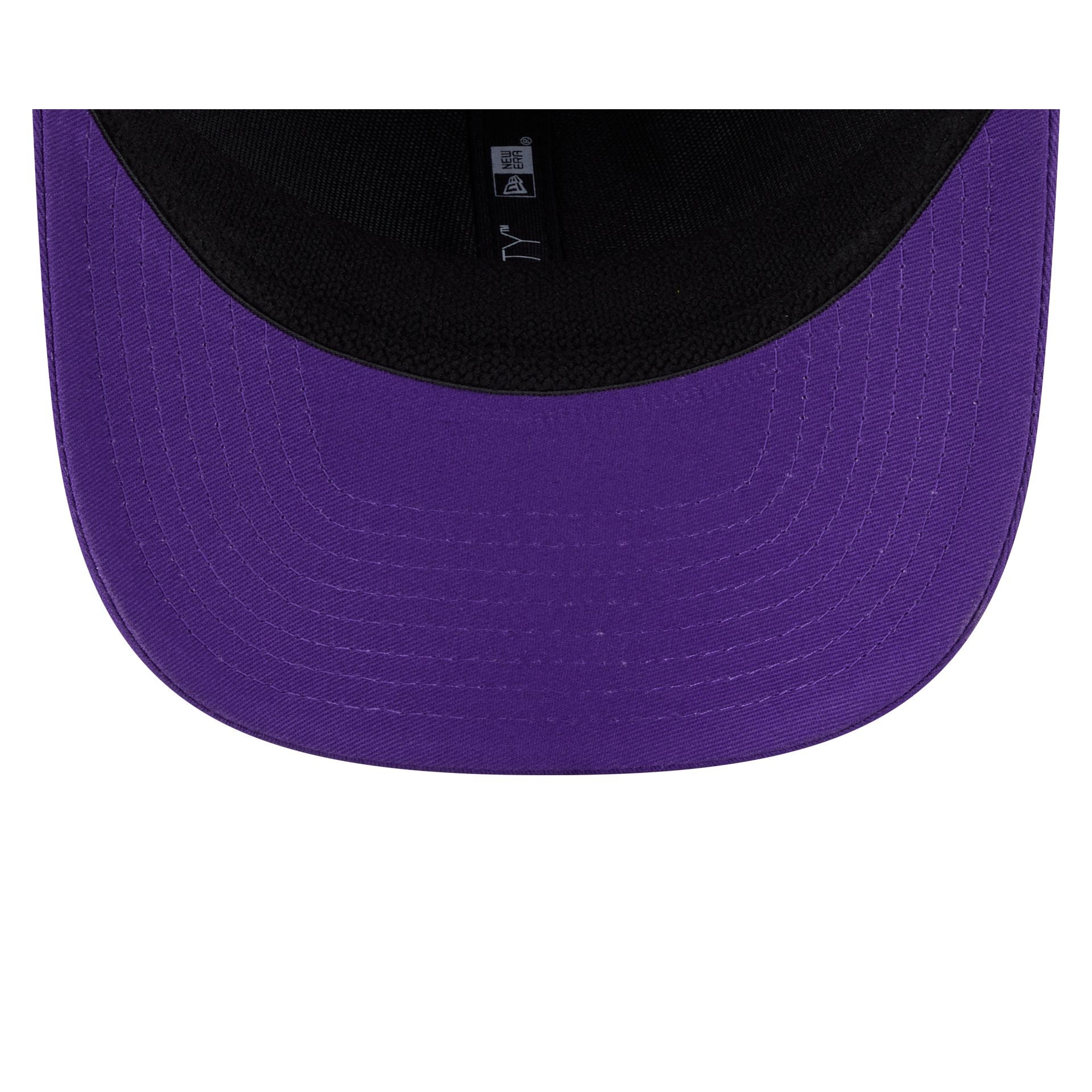 Los Angeles Lakers Circle Patch 9SEVENTY Stretch-Snap Hat - Image 7