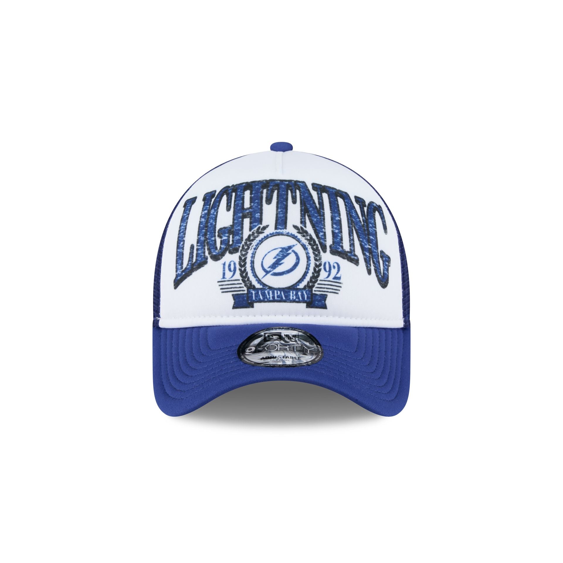 Tampa Bay Lightning Distressed 9FORTY A-Frame Trucker Hat - Image 2
