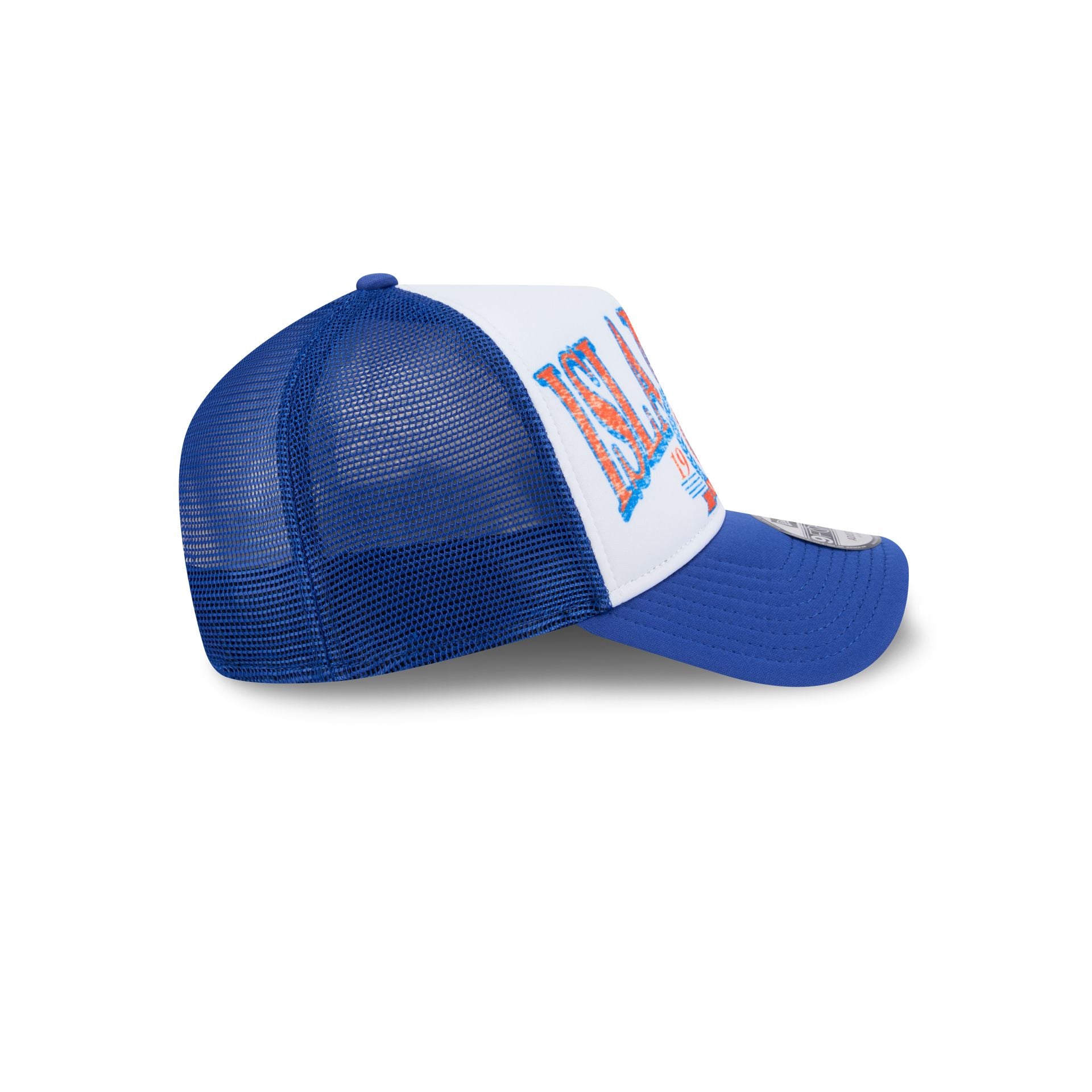 New York Islanders Distressed 9FORTY A-Frame Trucker Hat - Image 5