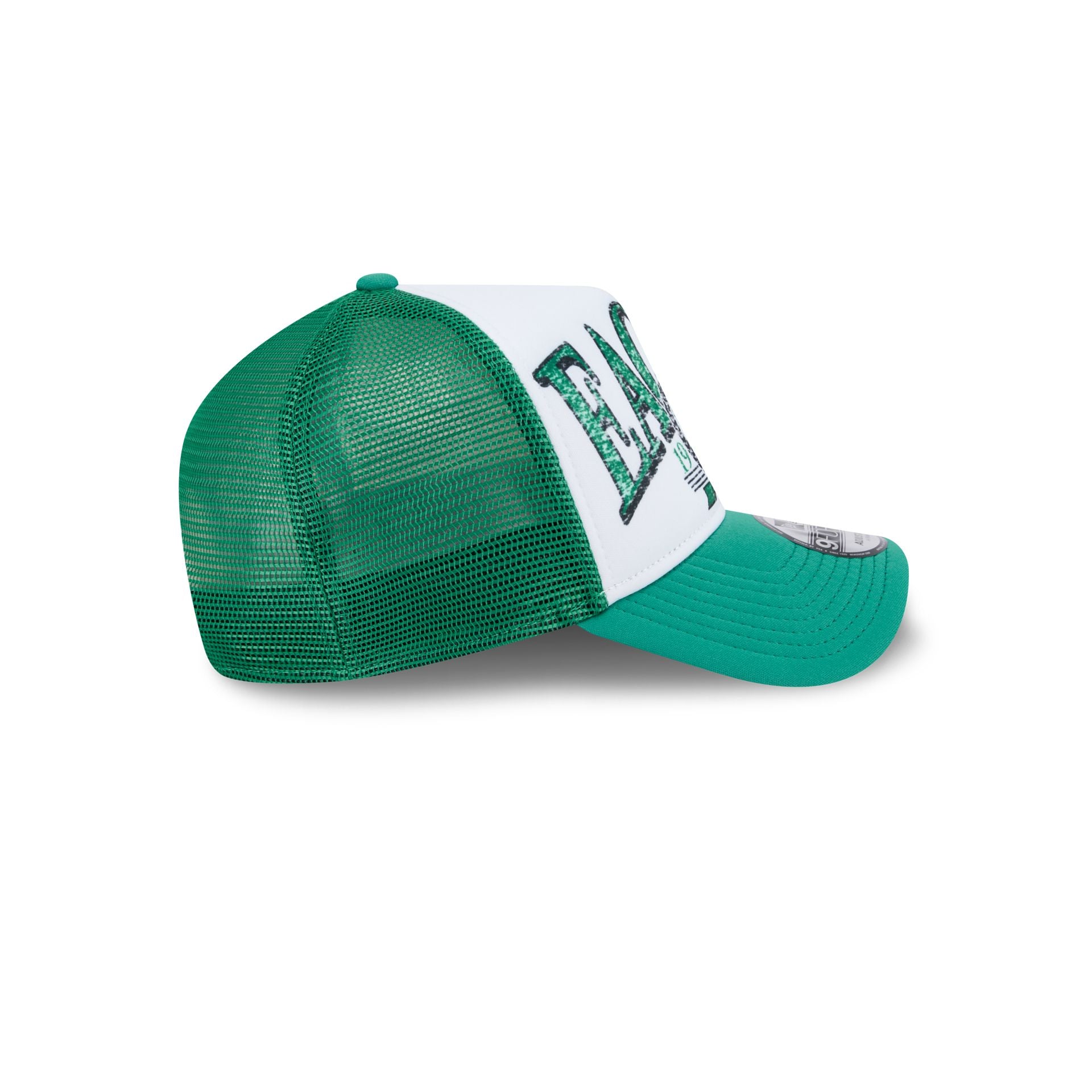 Philadelphia Eagles Distressed 9FORTY A-Frame Trucker Hat - Image 5