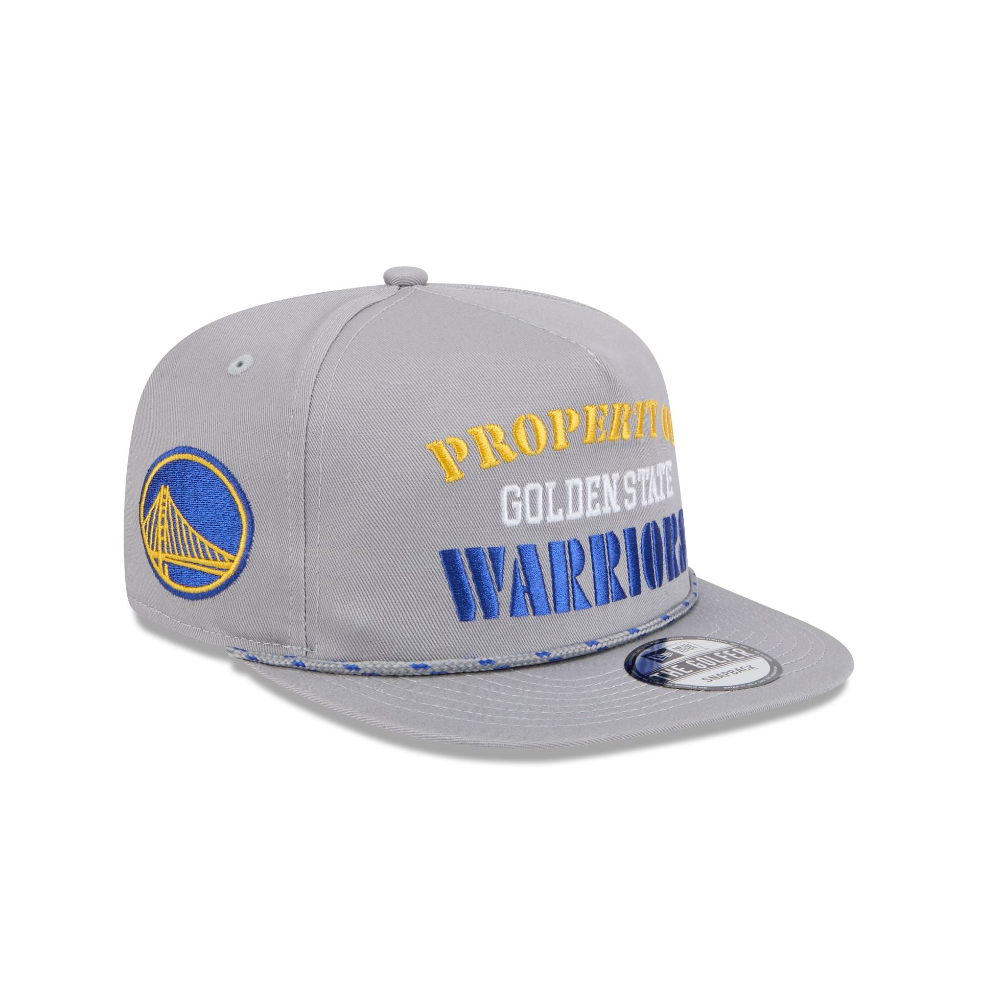 Golden State Warriors Vintage Gray Rope Golfer Hat