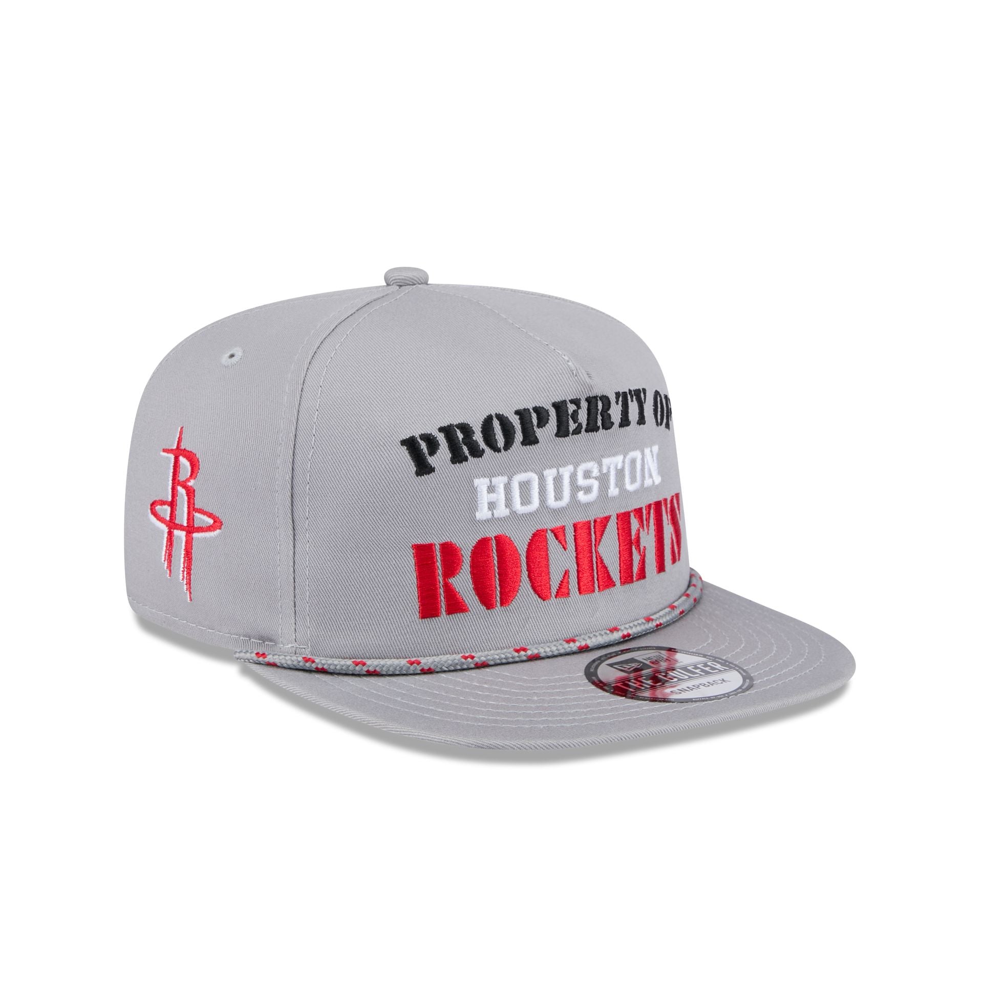 Houston Rockets Vintage Gray Rope Golfer Hat