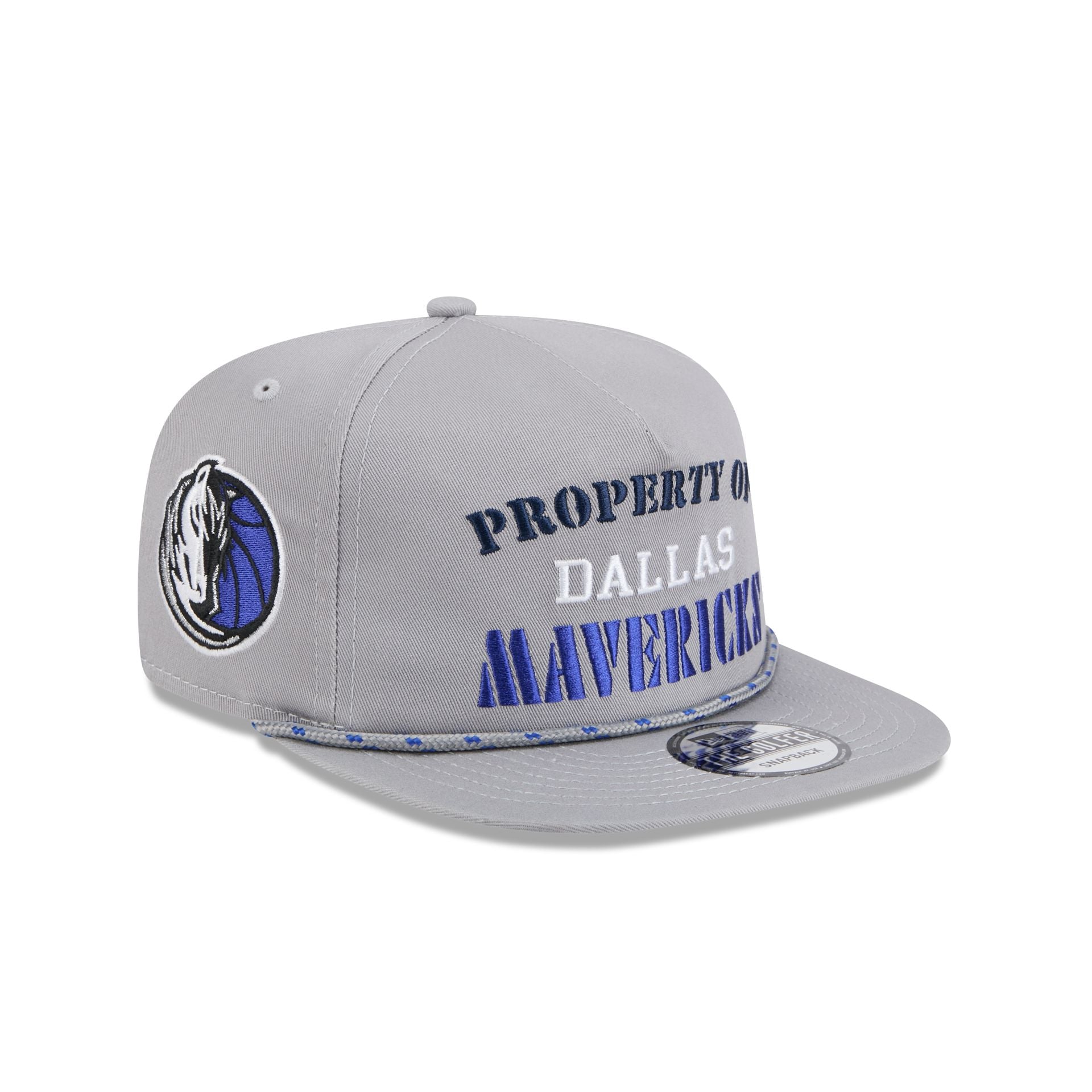 Dallas Mavericks Vintage Gray Rope Golfer Hat