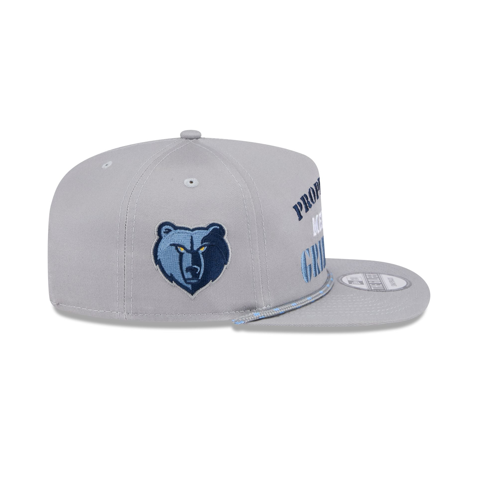 Memphis Grizzlies Vintage Gray Rope Golfer Hat - Image 4