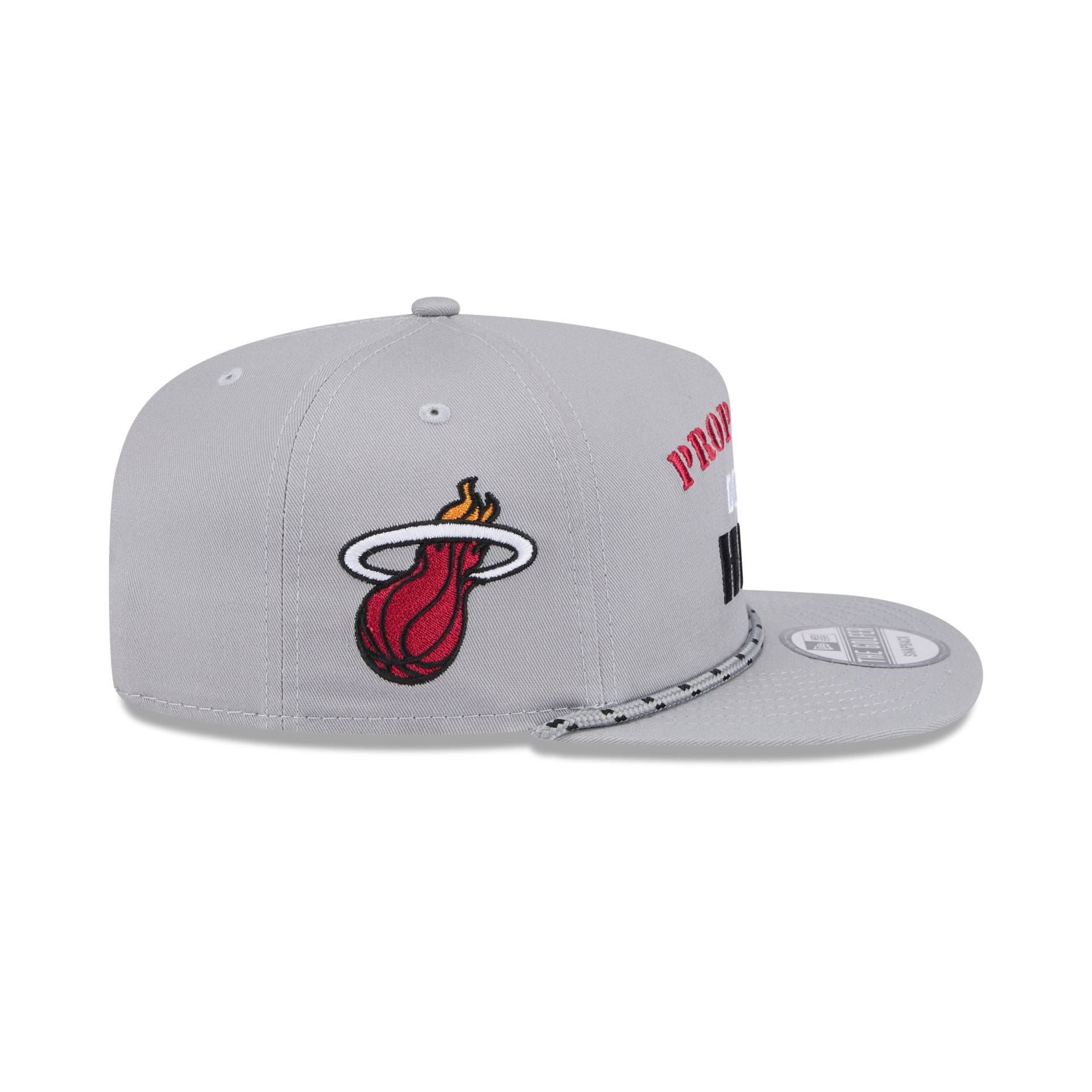 Miami Heat Vintage Gray Rope Golfer Hat - Image 4