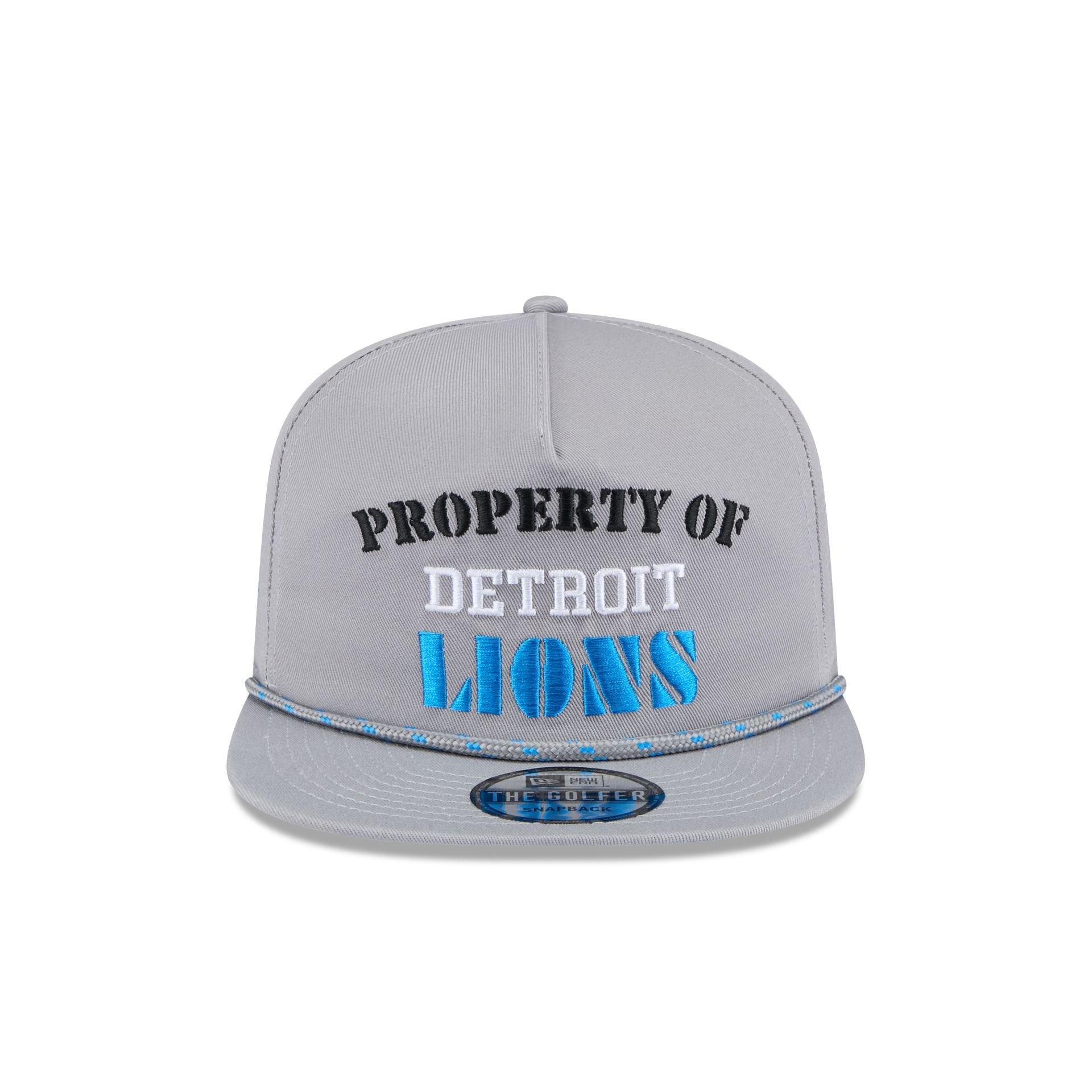 Detroit Lions Vintage Gray Rope Golfer Hat - Image 2