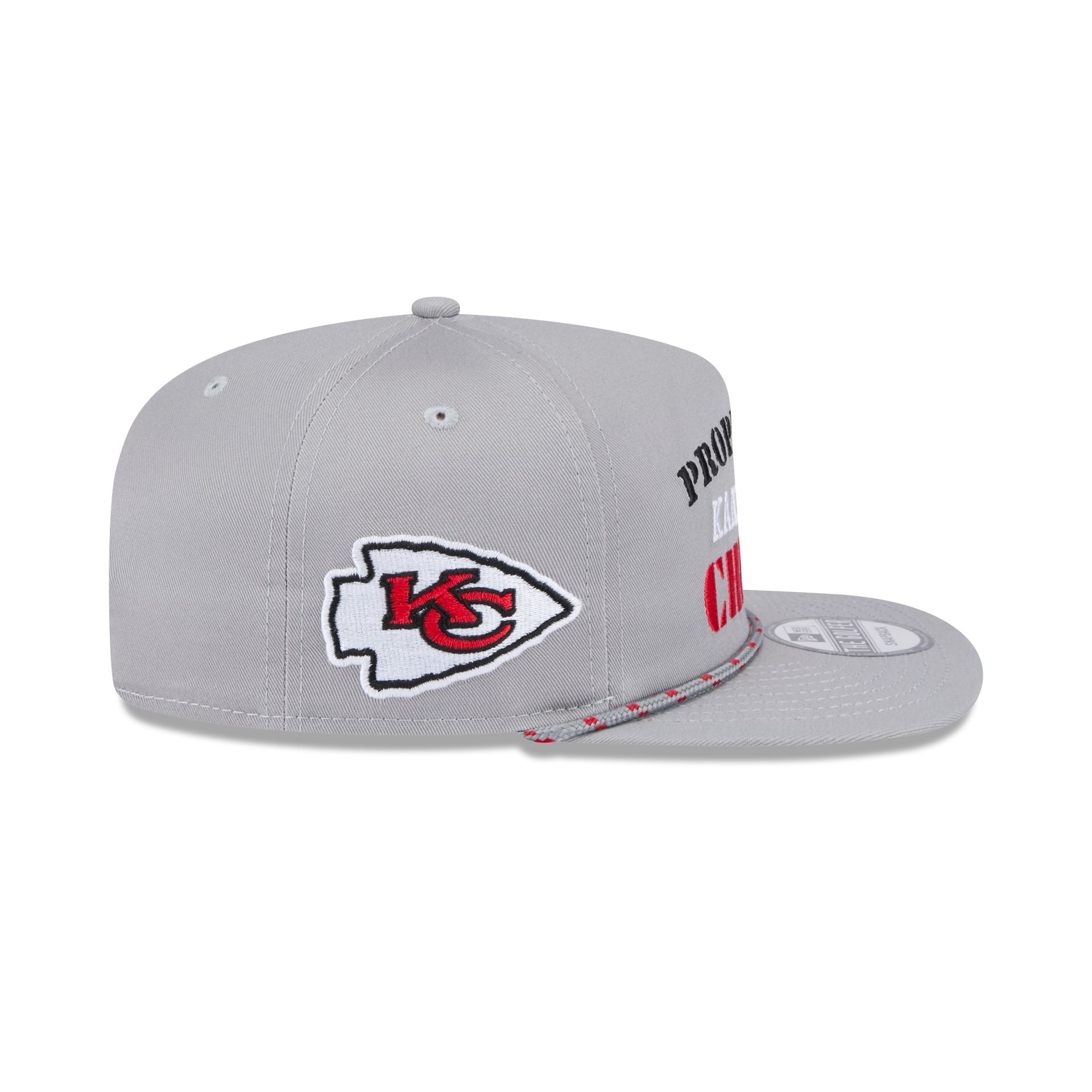 Kansas City Chiefs Vintage Gray Rope Golfer Hat - Image 3