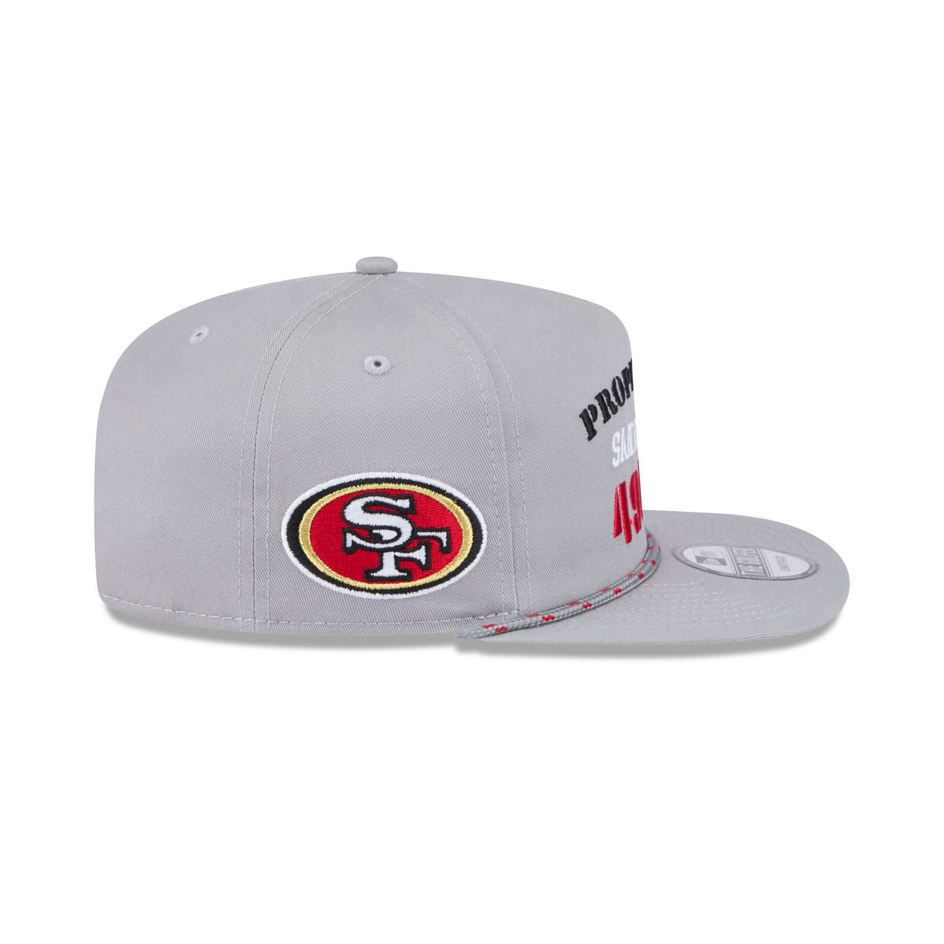 San Francisco 49ers Vintage Gray Rope Golfer Hat - Image 4