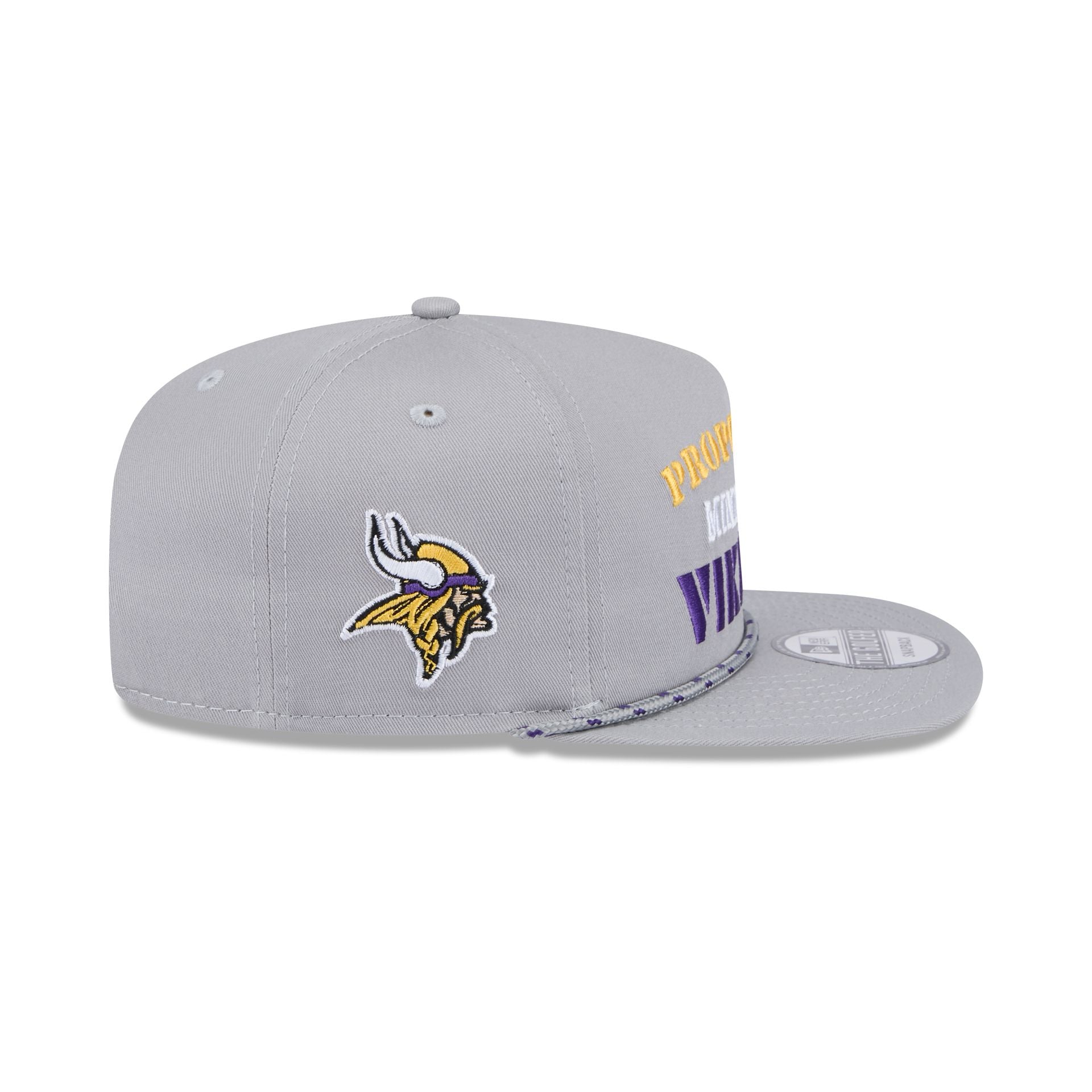 Minnesota Vikings Vintage Gray Rope Golfer Hat - Image 4