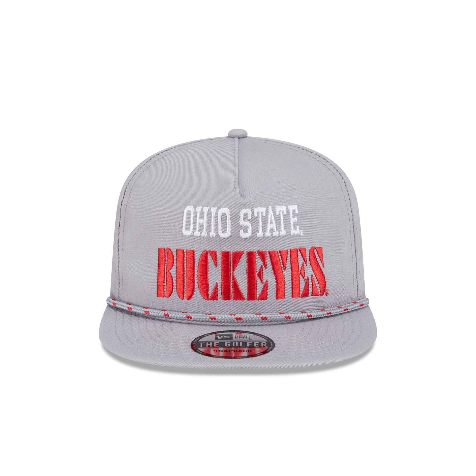 Ohio State Buckeyes Vintage Gray Rope Golfer Hat - Image 2