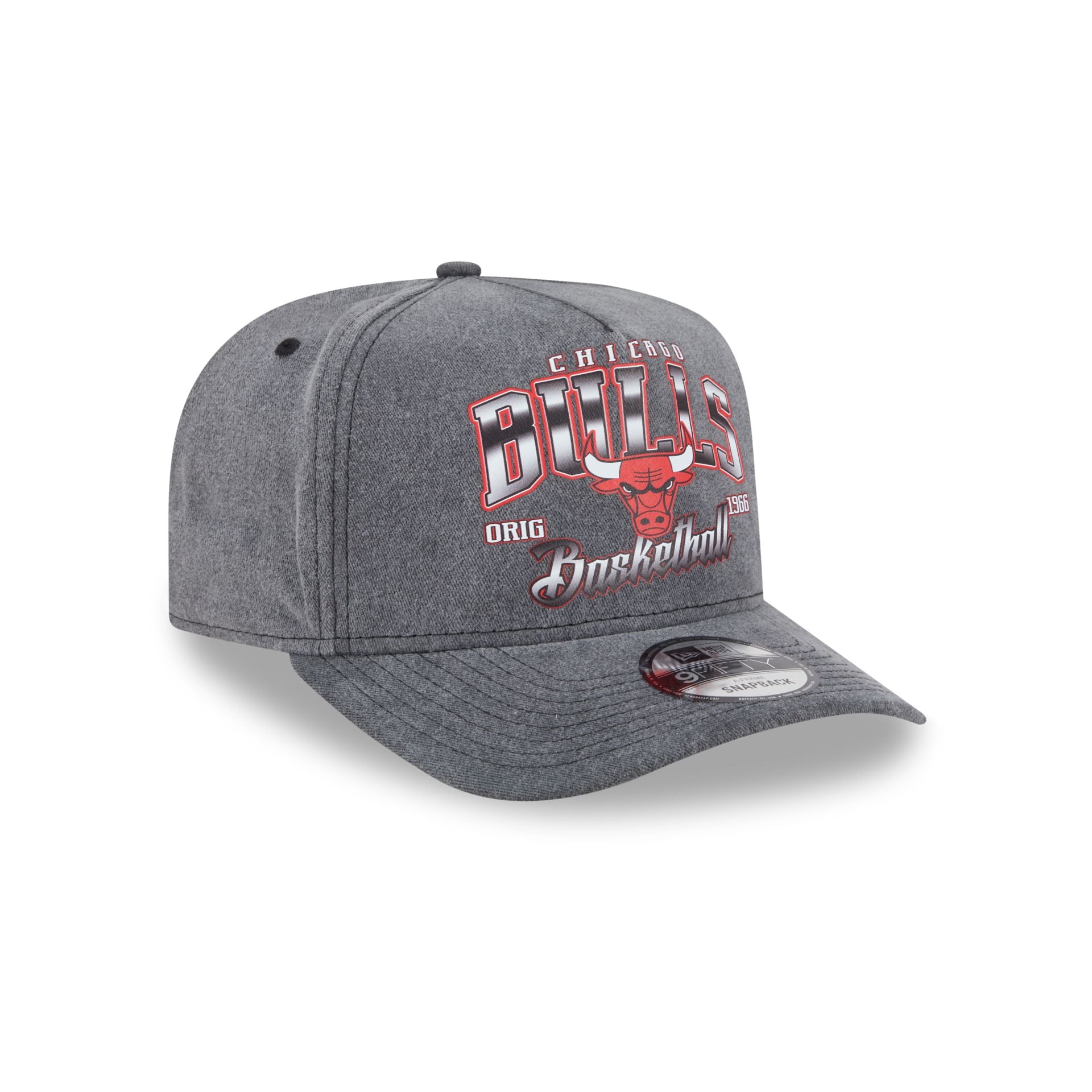 Chicago Bulls Washed 9FIFTY A-Frame Snapback Hat - Image 3