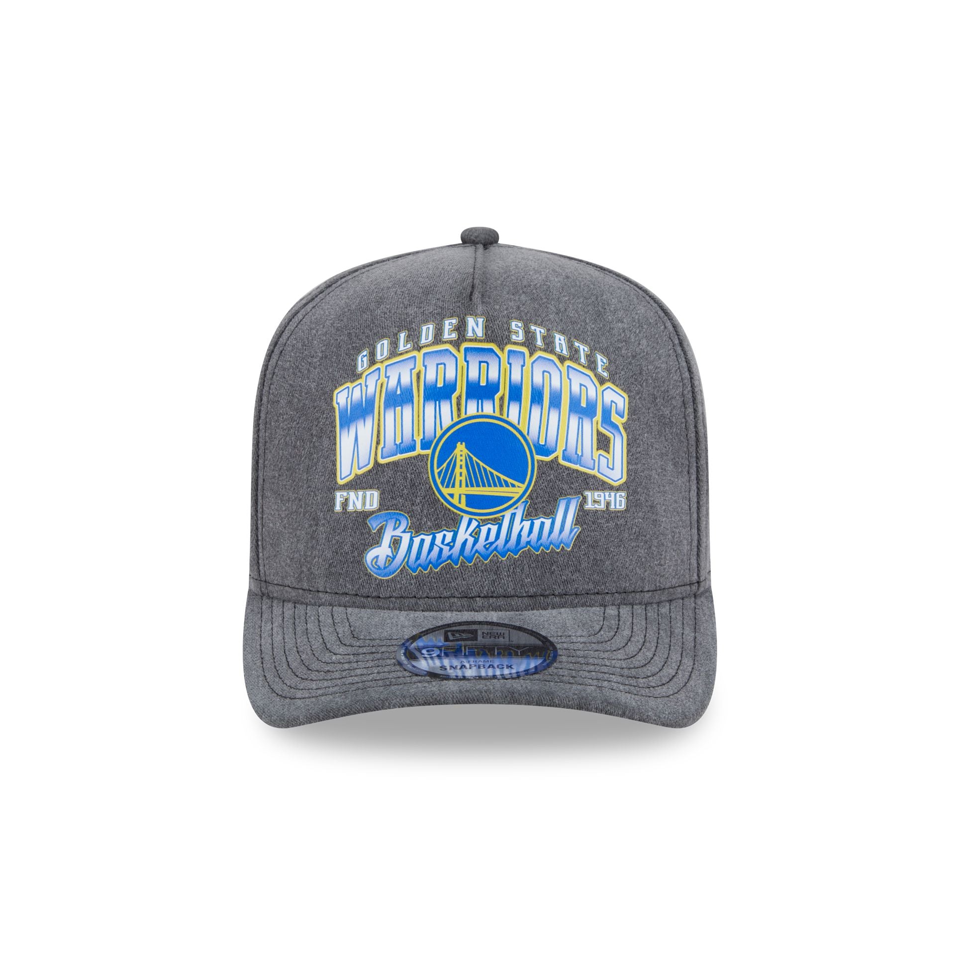 Golden State Warriors Washed 9FIFTY A-Frame Snapback Hat - Image 2