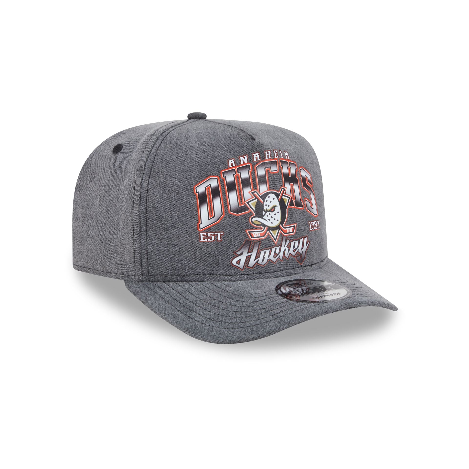 Anaheim Ducks Washed 9FIFTY A-Frame Snapback Hat - Image 3