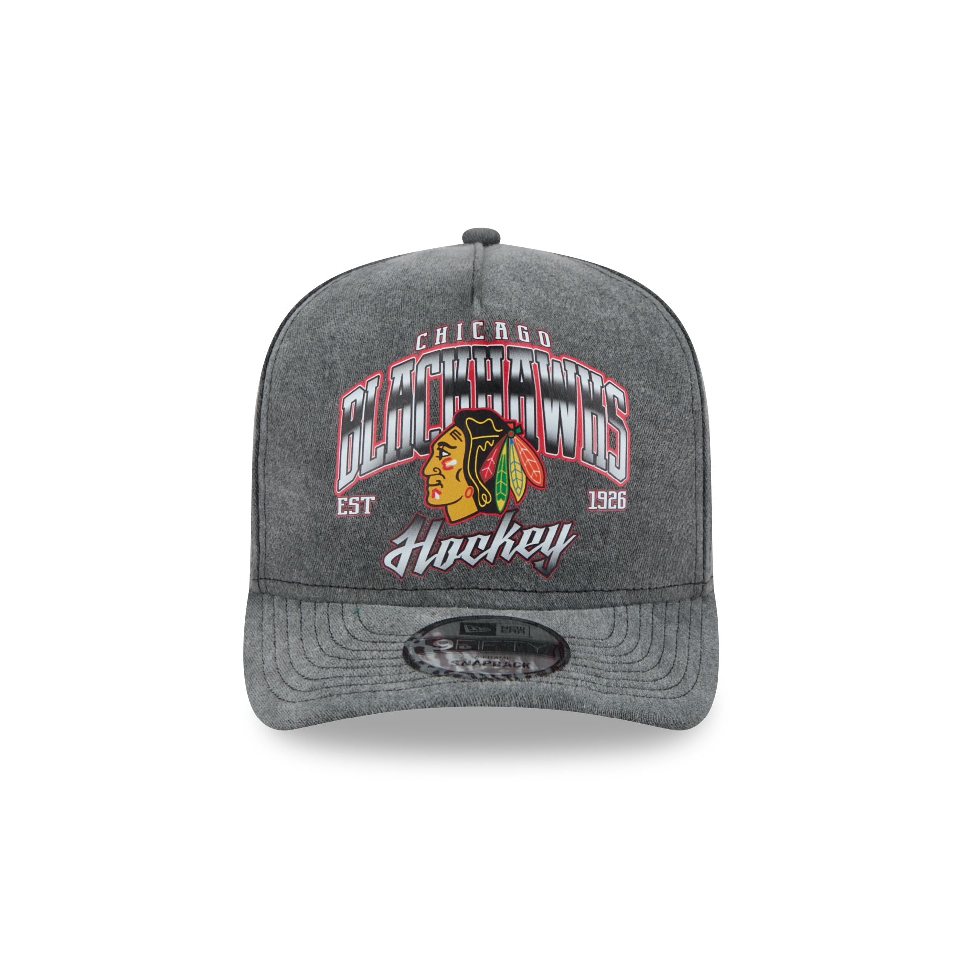 Chicago Blackhawks Washed 9FIFTY A-Frame Snapback Hat - Image 2