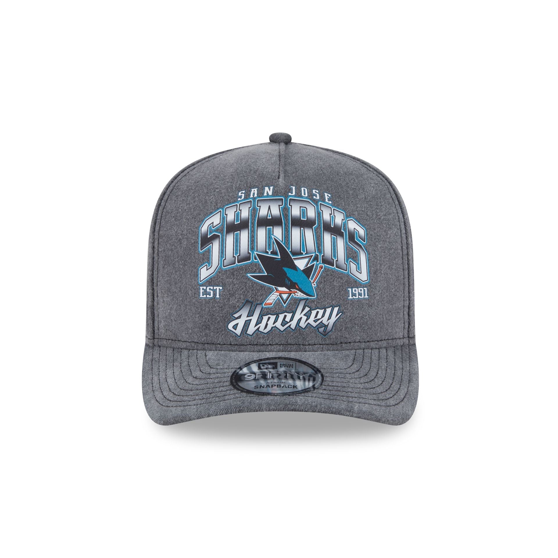 San Jose Sharks Washed 9FIFTY A-Frame Snapback Hat - Image 2