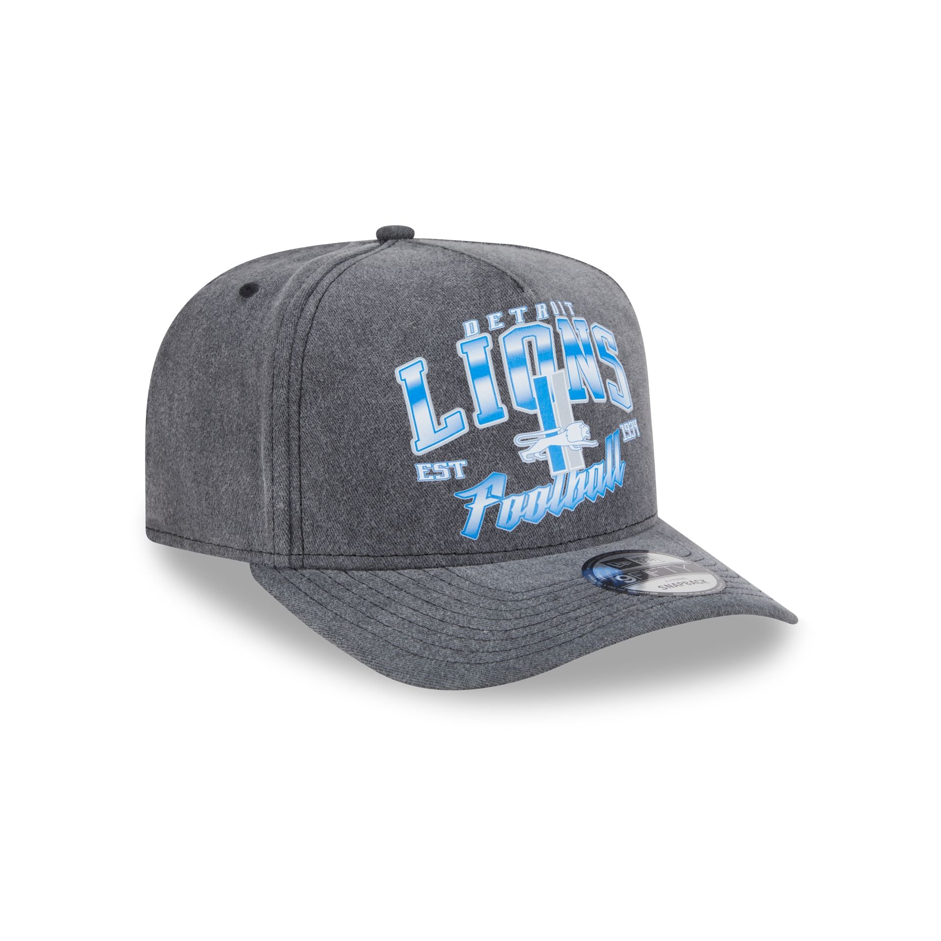 Detroit Lions Washed 9FIFTY A-Frame Snapback Hat - Image 3