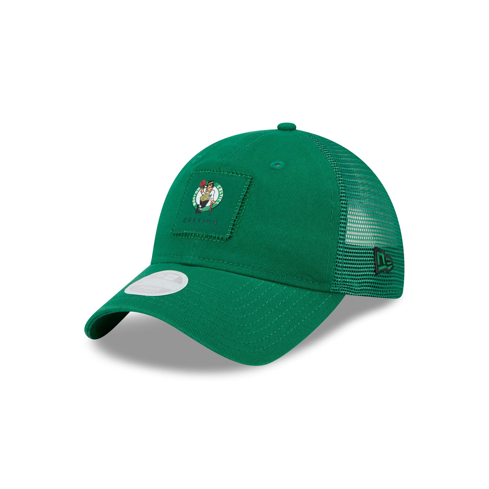 Boston Celtics Women's Square Stitch 9TWENTY Trucker Hat