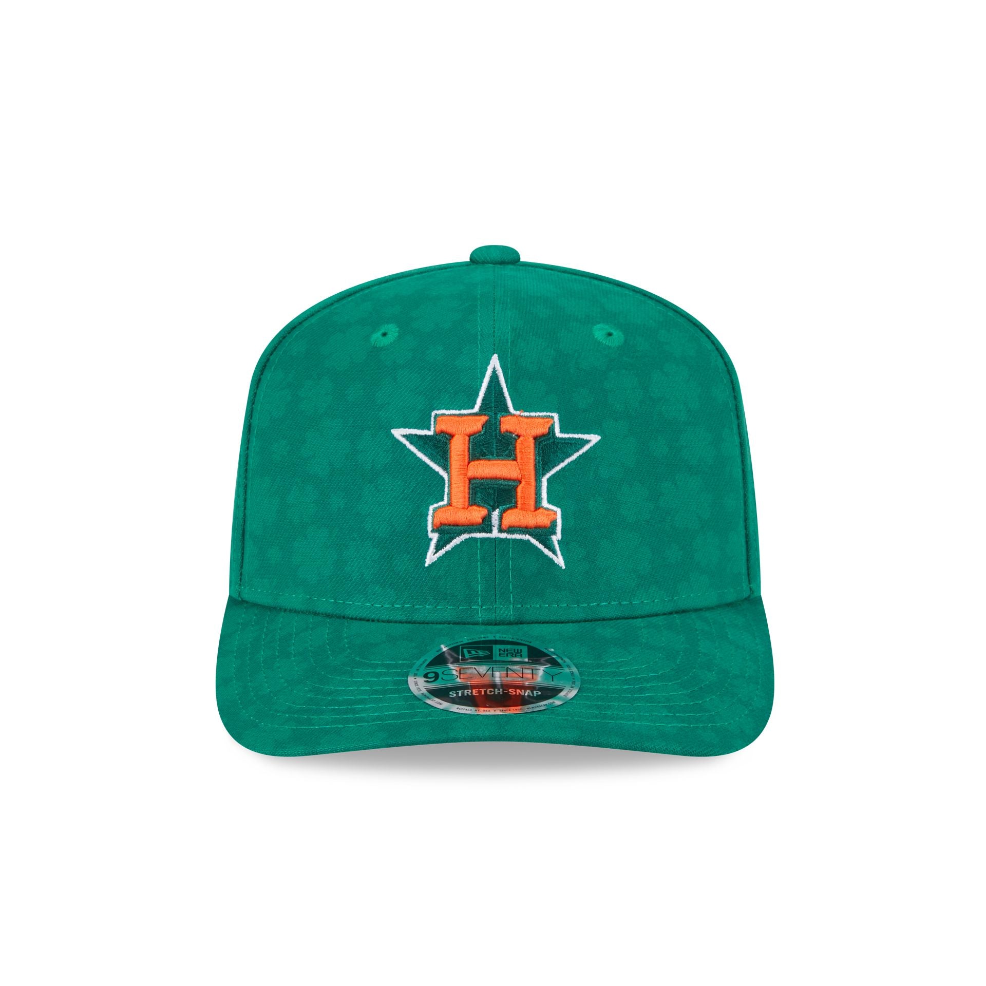 Houston Astros St. Patrick's Day 2025 9SEVENTY Stretch-Snap Hat - Image 2