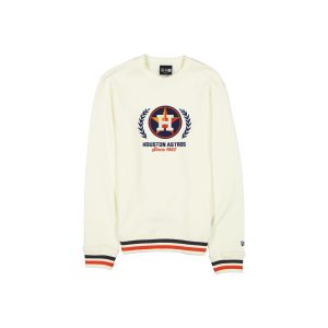 Houston Astros Throwback Chrome White Crewneck