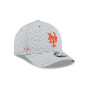 New York Mets 2025 Clubhouse Gray Kids 9FORTY M-Crown Snapback Hat
