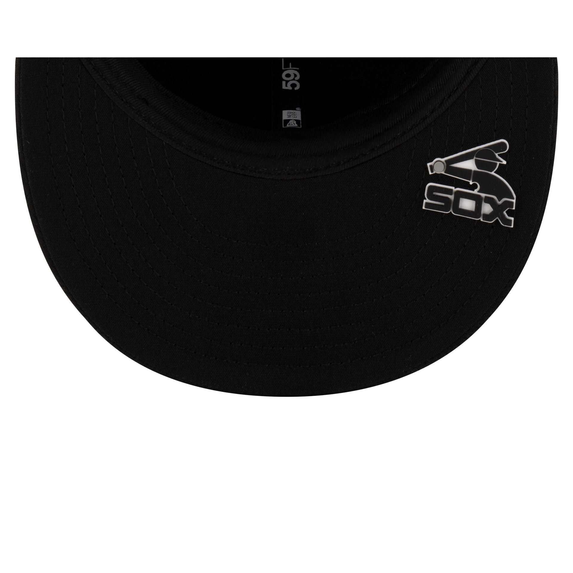 Chicago White Sox 2025 Clubhouse Black 59FIFTY Fitted Hat - Image 7
