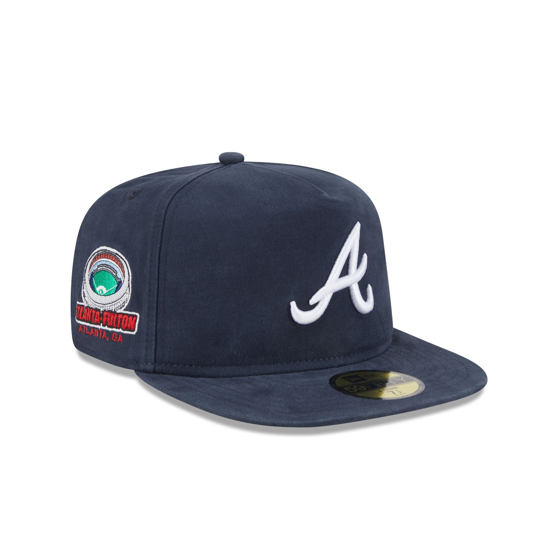 Atlanta Braves Championship Side Flag 59FIFTY A-Frame Fitted Hat - Image 3