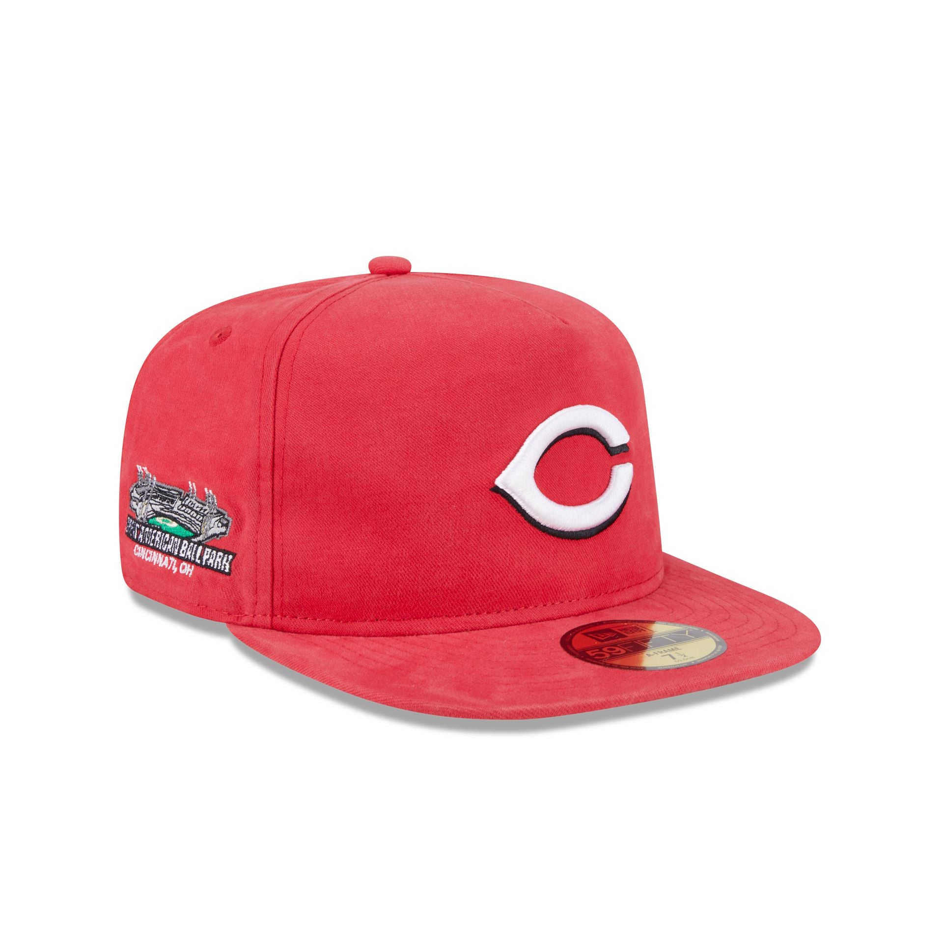 Cincinnati Reds Championship Side Flag 59FIFTY A-Frame Fitted Hat - Image 3
