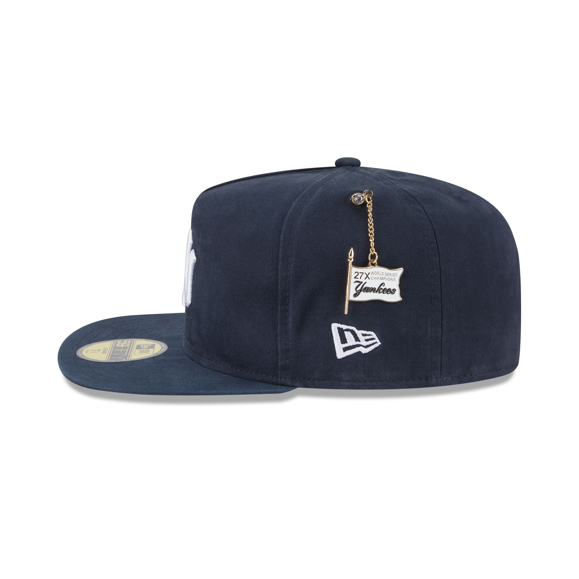 New York Yankees Championship Side Flag 59FIFTY A-Frame Fitted Hat - Image 4