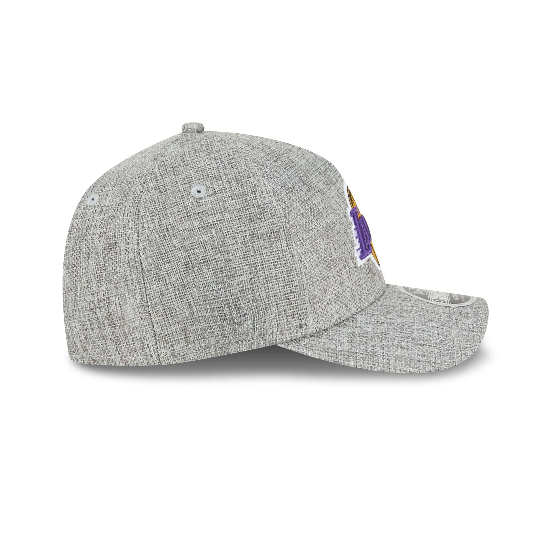 Los Angeles Lakers Cotton Weave Gray 9FORTY M-Crown A-Frame Snapback Hat - Image 5