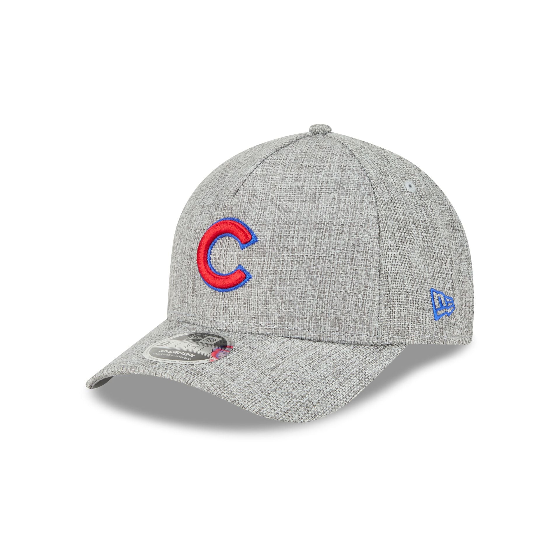 Chicago Cubs Cotton Weave Gray 9FORTY M-Crown A-Frame Snapback Hat